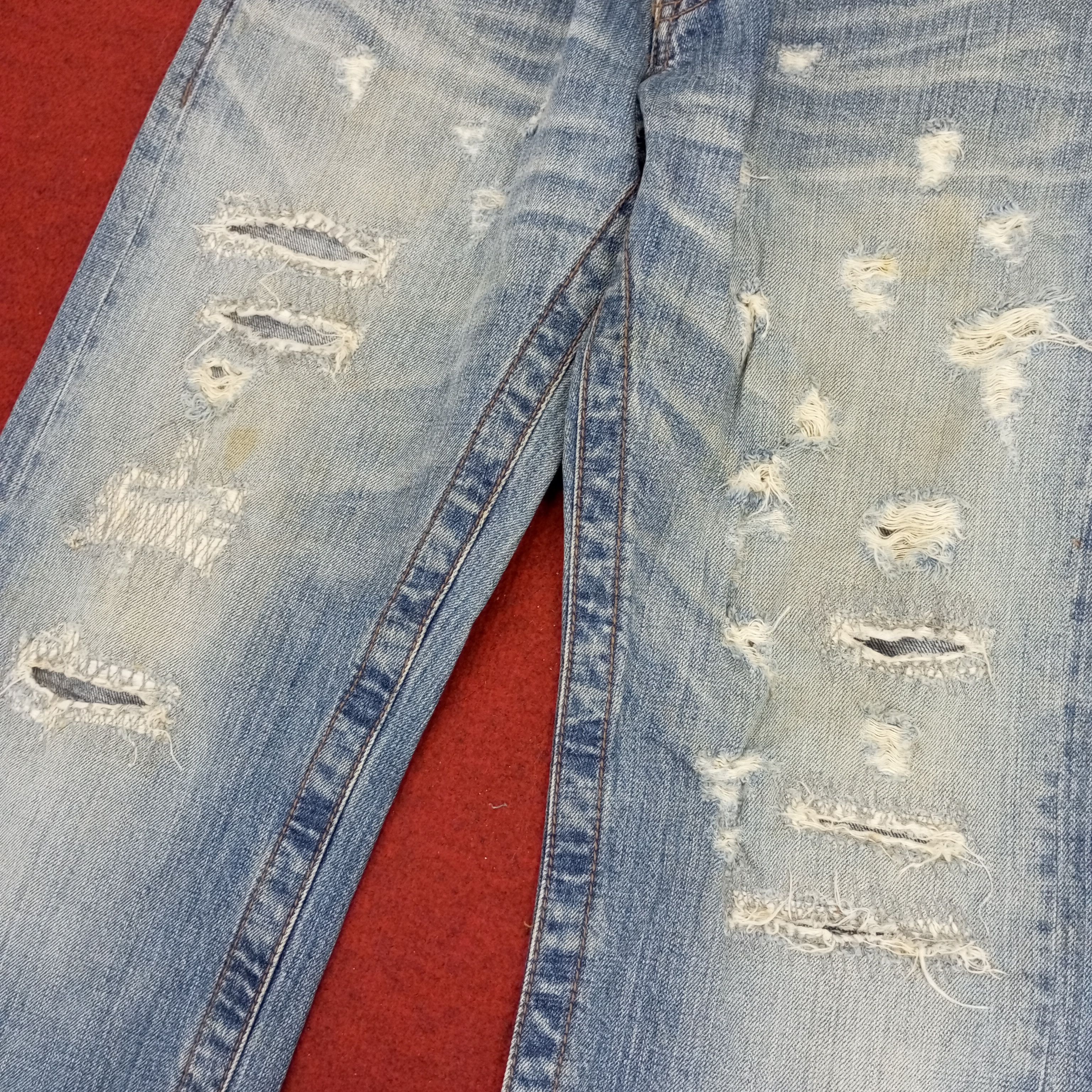 Vintage Distressed Jeans Rock Punk Style Streetwear Size US 34 / EU 50 - 14 Thumbnail