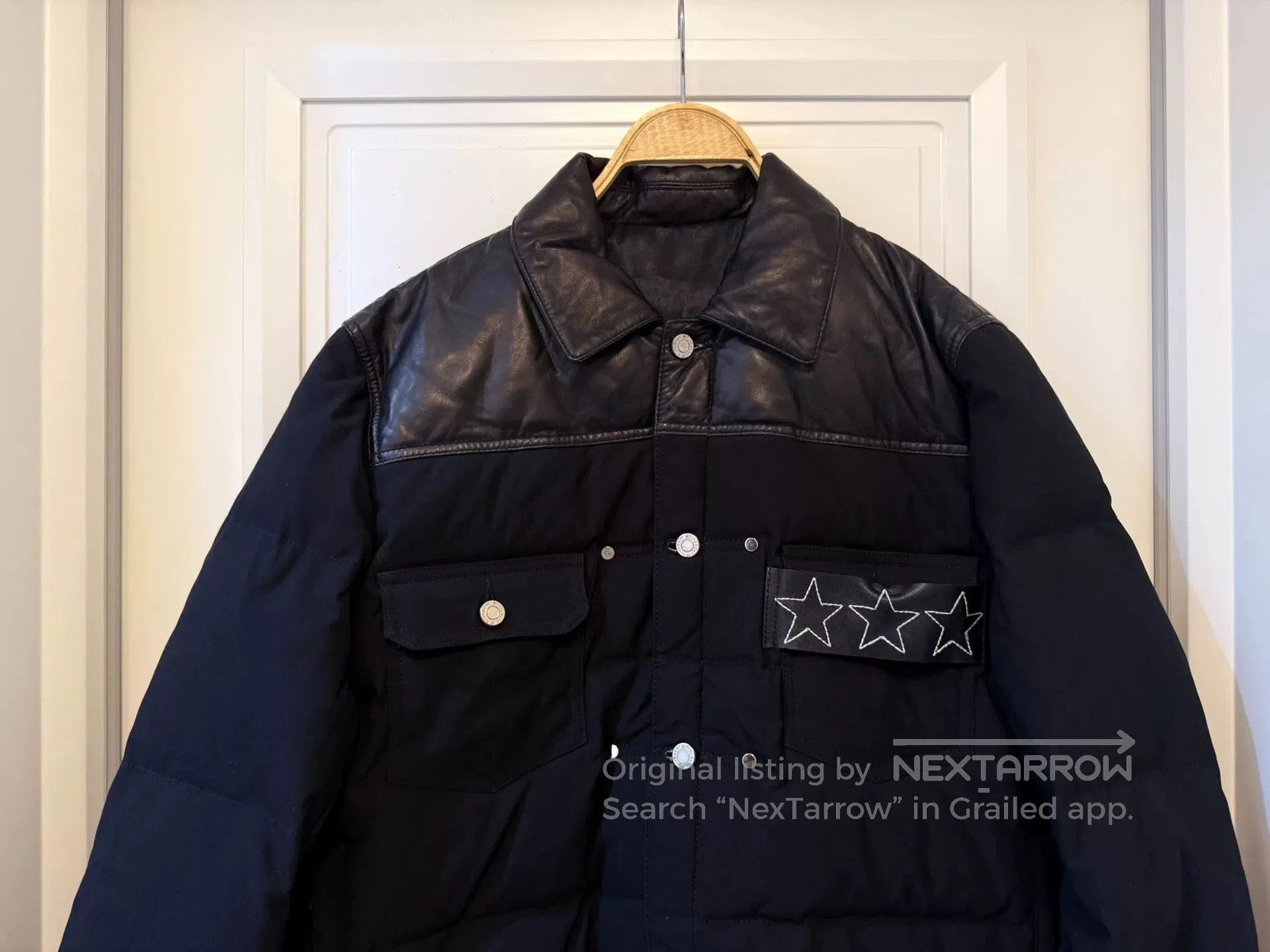 Givenchy Givenchy Men's Down Jacket with Leather Details. Size US XXL / EU 58 / 5 - 4 Thumbnail