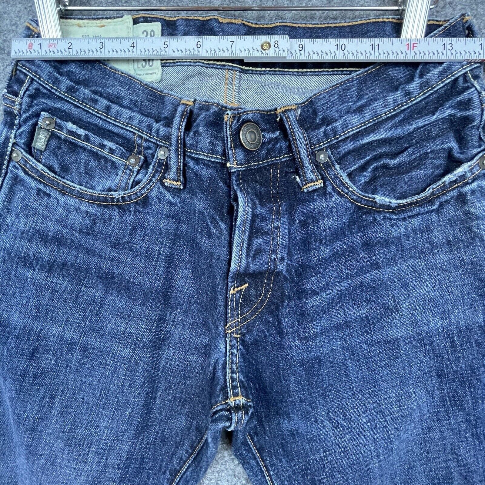 Abercrombie & Fitch Abercrombie & Fitch Jeans Mens 28 x 30 Skinny Button Fly Size US 28 / EU 44 - 6 Thumbnail