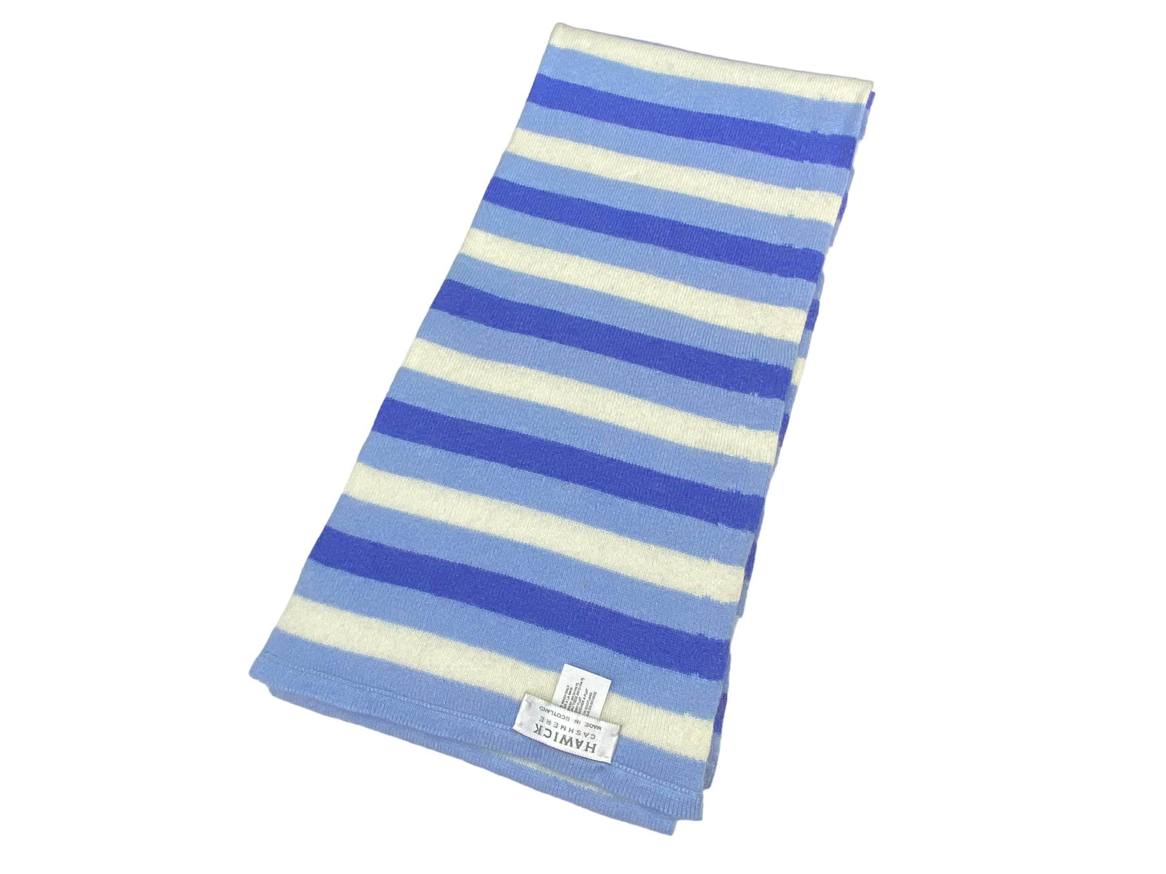 Vintage Hawick scarf Cashmere Stripes Vintage Scarves Scotland Size ONE SIZE - 4 Thumbnail