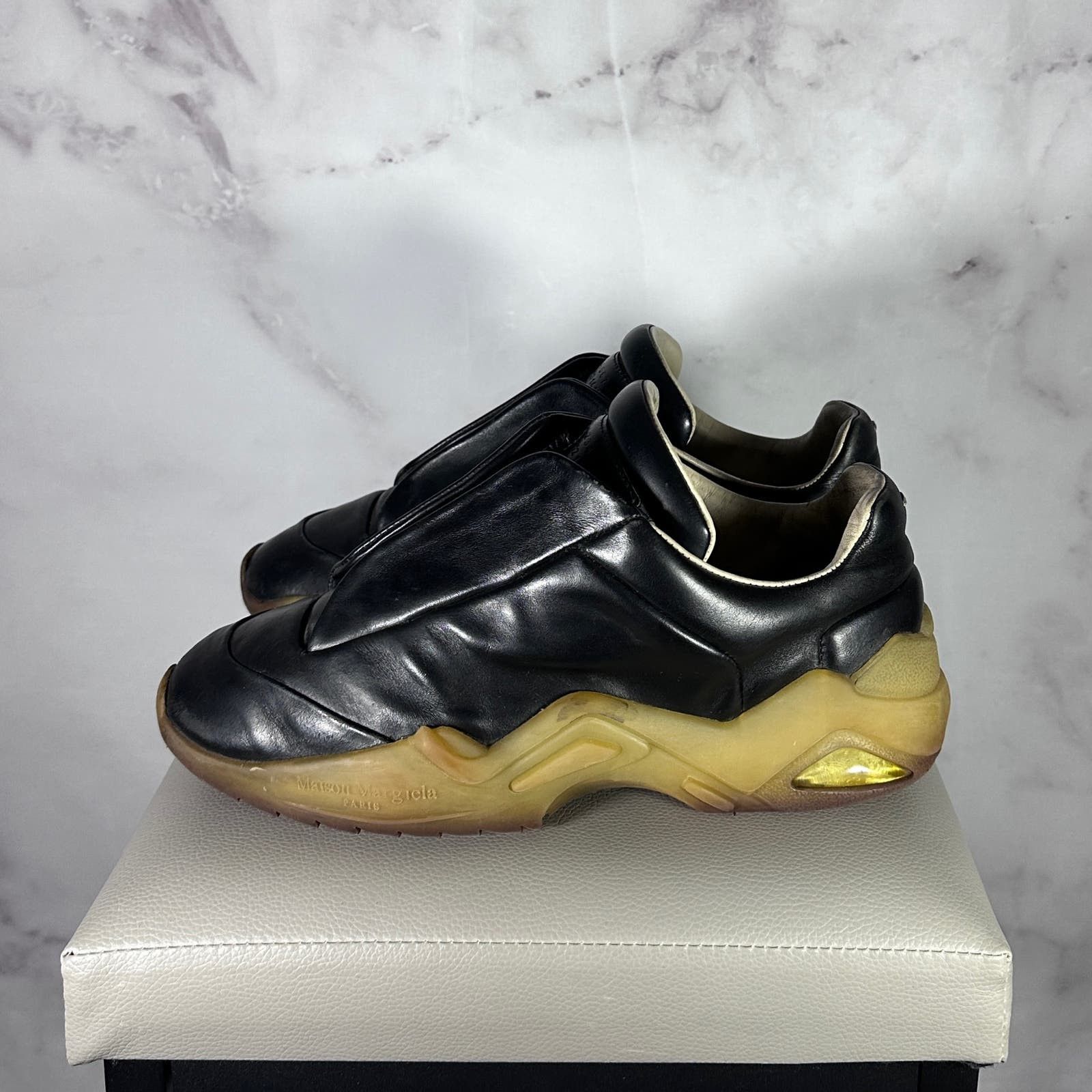 Maison Margiela New Future Low Black Leather Size US 8 / EU 41 - 2 Thumbnail