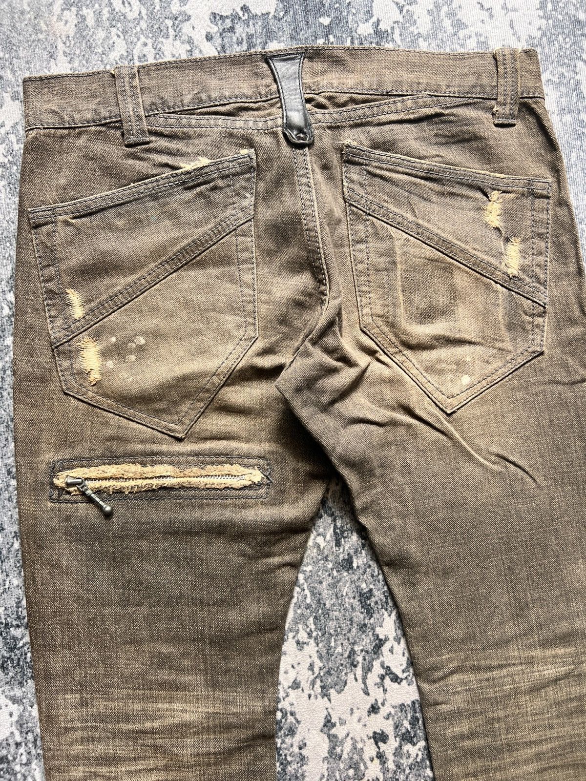 Boycott Boycott Destroyed Tappered Denim Jeans Size US 34 / EU 50 - 8 Thumbnail