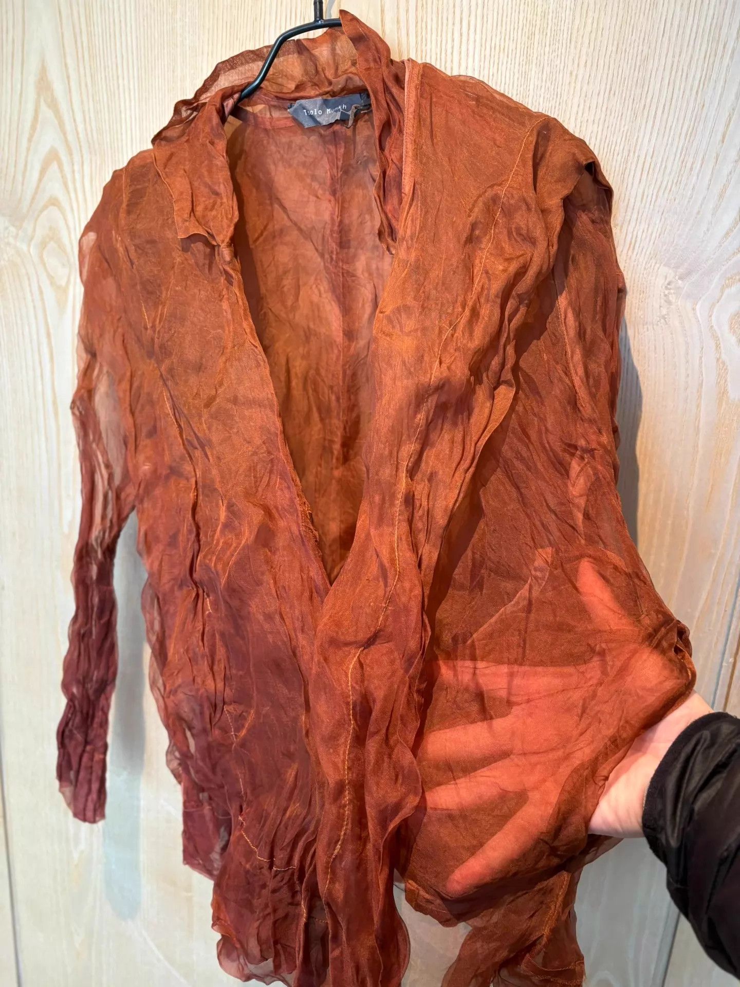 Other Tsolo Munkh Camel Dyed Oversized Silk Shirt M Size M / US 6-8 / IT 42-44 - 7 Thumbnail