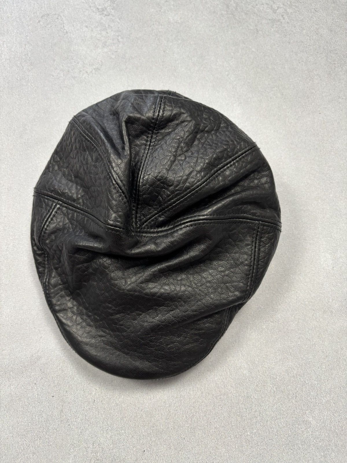 Bailey Hats Bailey of Hollywood Black Leather Newsboy Cap Small Size ONE SIZE - 6 Thumbnail