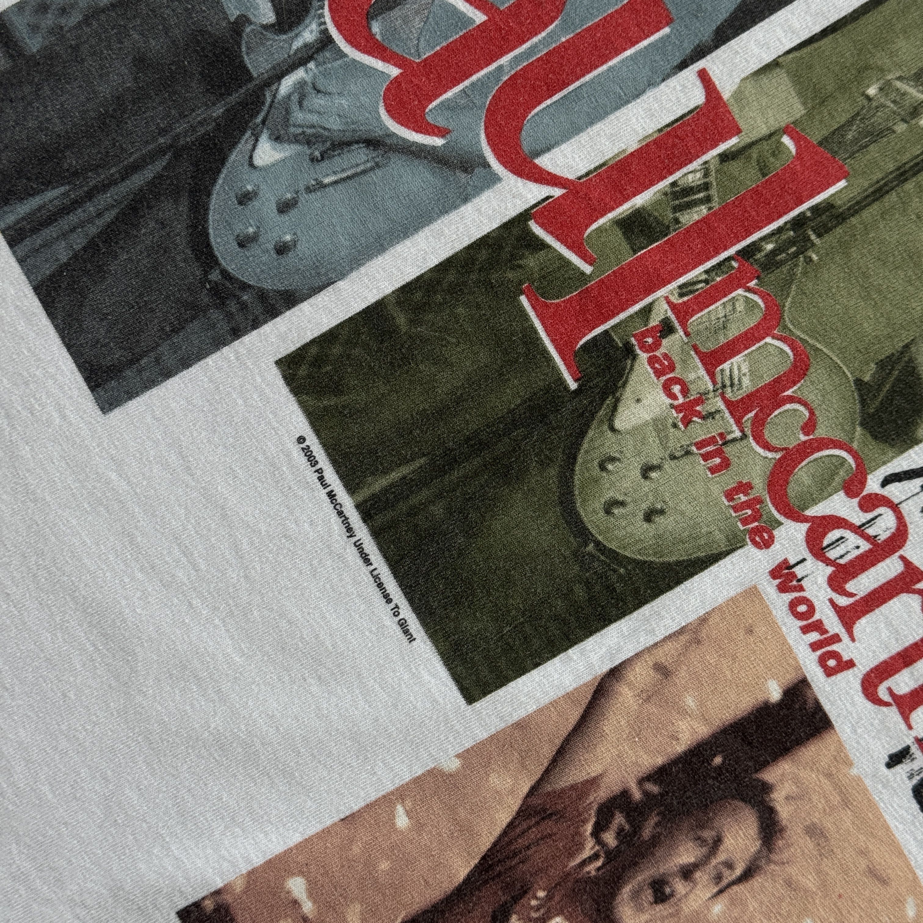 Band Tees Paul McCartney 2003 Back In The World Tour Tee M Size US M / EU 48-50 / 2 - 5 Thumbnail
