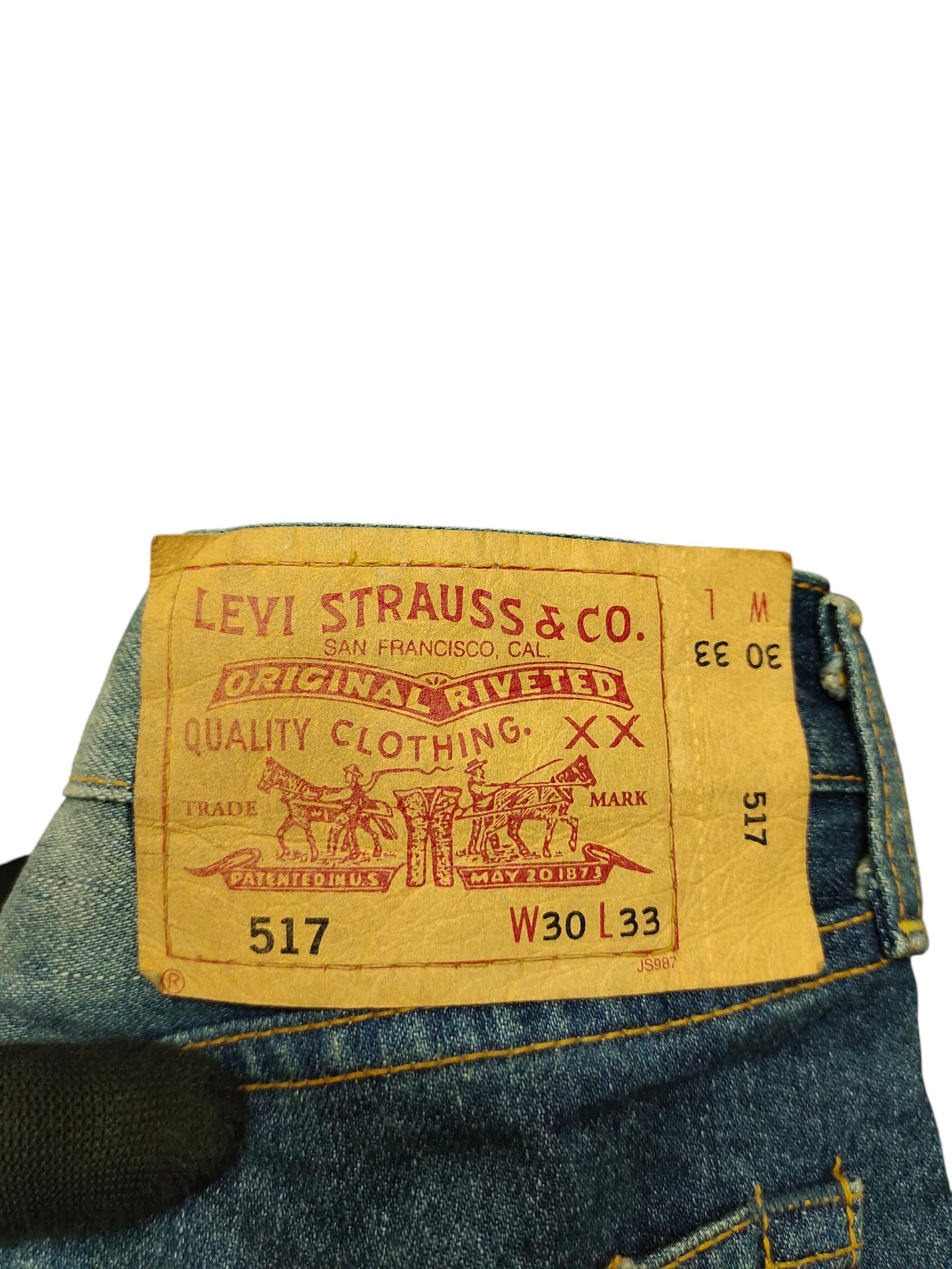 Kapital Vintage Levis 517 Clawmark Distress Rusty Flare Denim Jeans Size US 30 / EU 46 - 10 Thumbnail