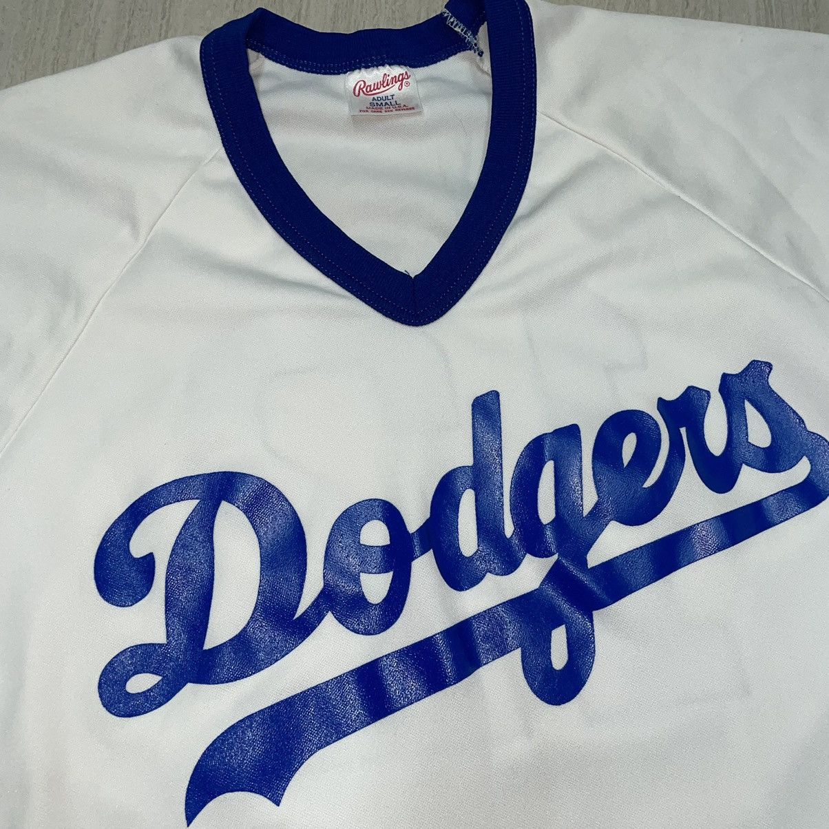 MLB Dodgers Vintage Rawlings Top Jersey #12 Size US S / EU 44-46 / 1 - 3 Thumbnail