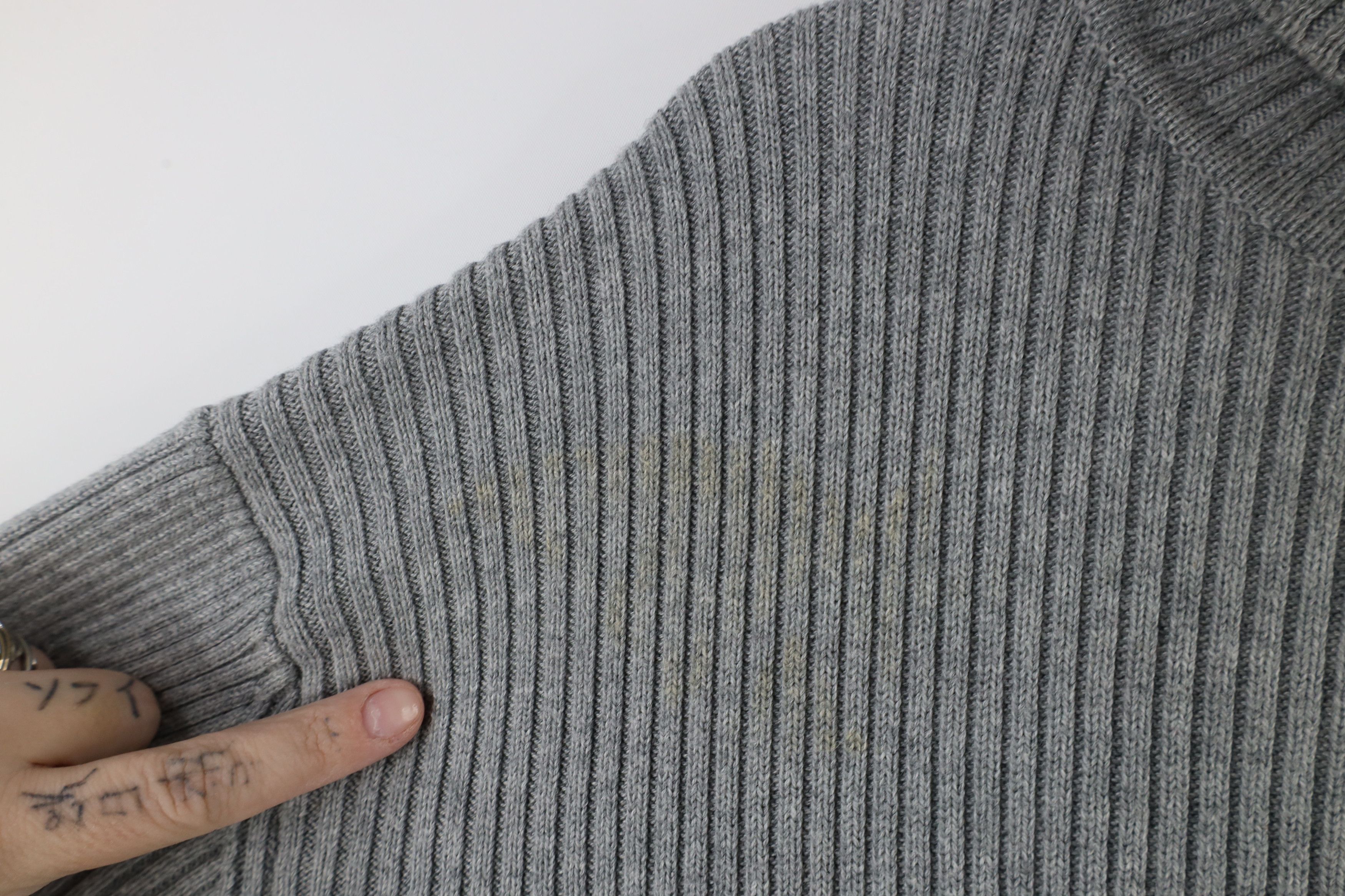 Ralph Lauren × Vintage Vintage 90s Ralph Lauren Ribbed Knit Turtleneck Sweater Gray Size US XL / EU 56 / 4 - 5 Thumbnail