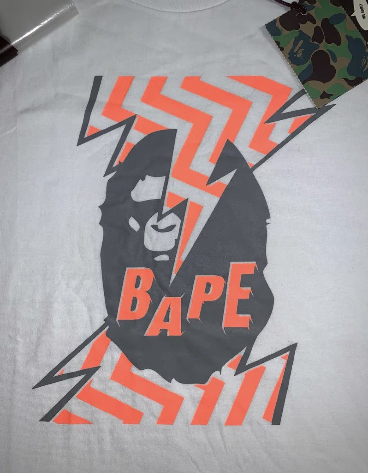 Bape BAPE OG Nigo era white short-sleeve tee Size US XL / EU 56 / 4 - 2 Thumbnail