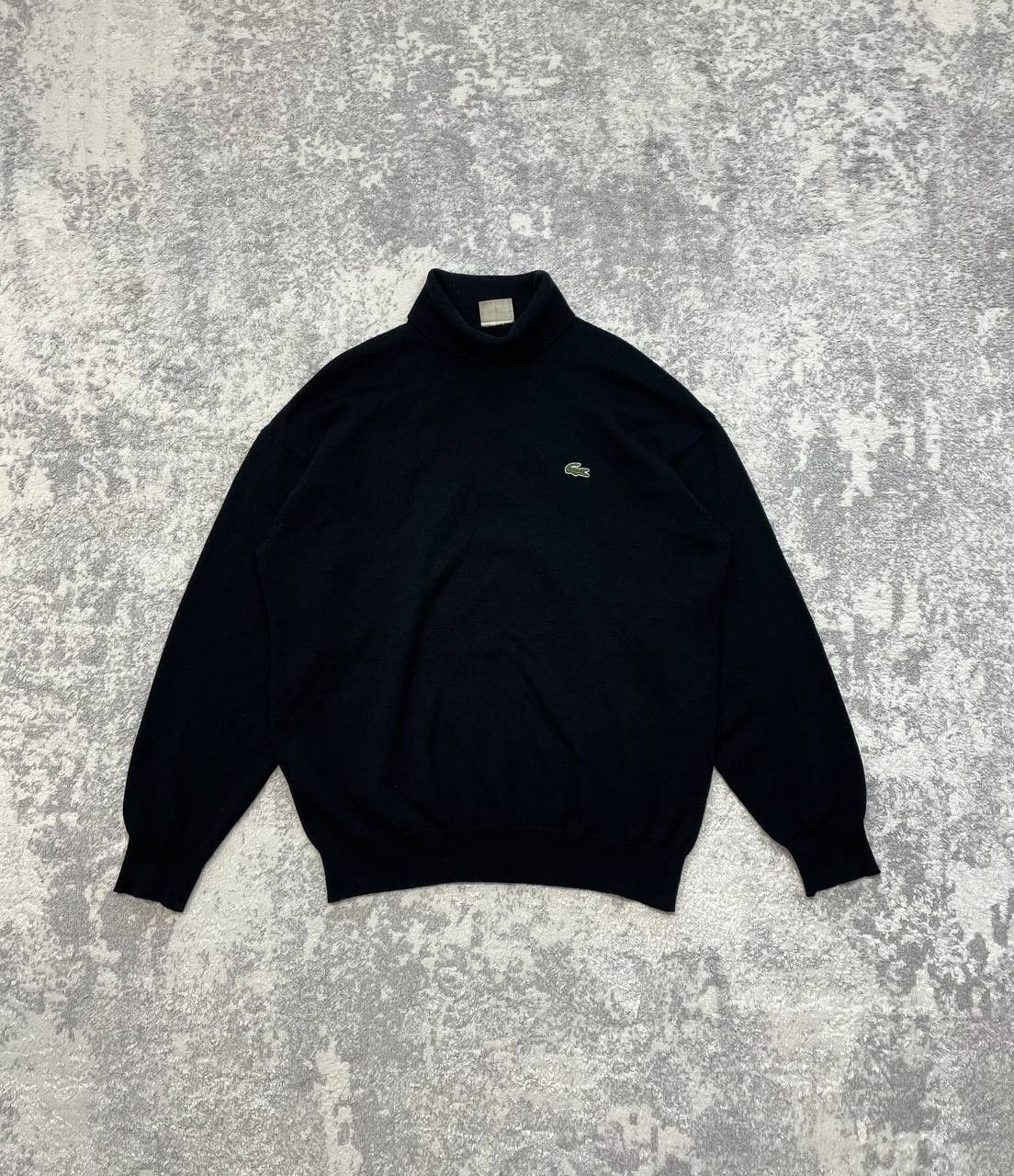 Lacoste Vintage Lacoste Wool Turtleneck Sweater Black Woolmark 90s Size US XL / EU 56 / 4 - 1 Thumbnail