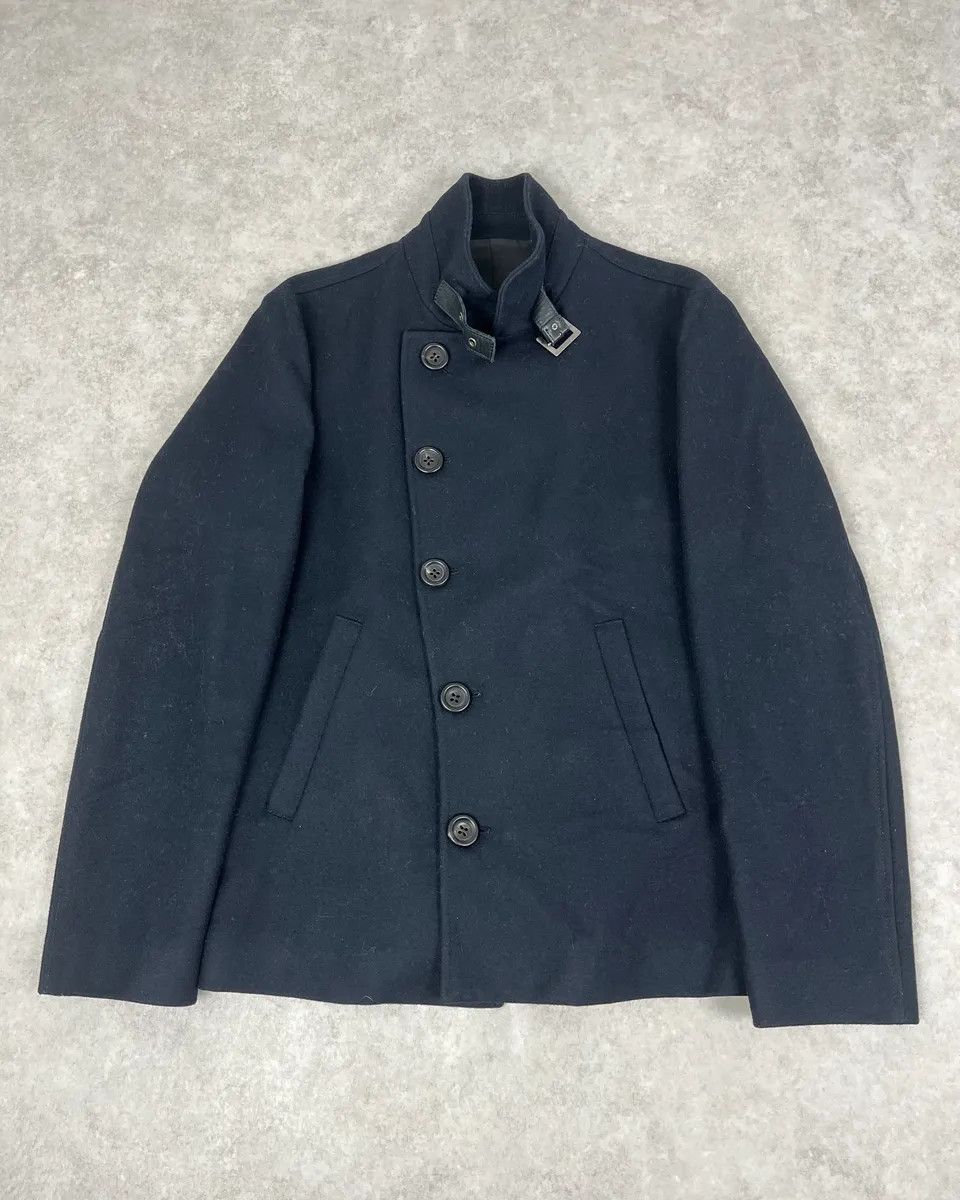 Emporio Armani AW2008 Emporio Armani Black Asymmetrical Officer Jacket Size US M / EU 48-50 / 2 - 3 Thumbnail