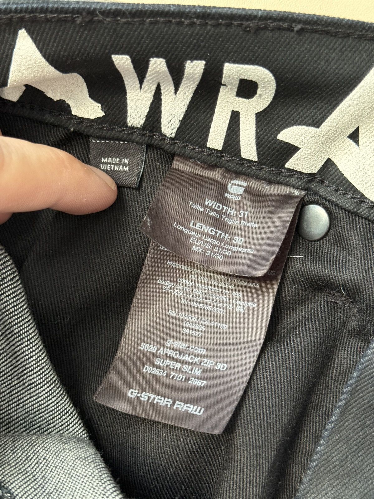 G-Star G Star Raw Denim 5620 Afrojack Zip 3d Super Slim Jeans Biker Size US 31 - 12 Thumbnail