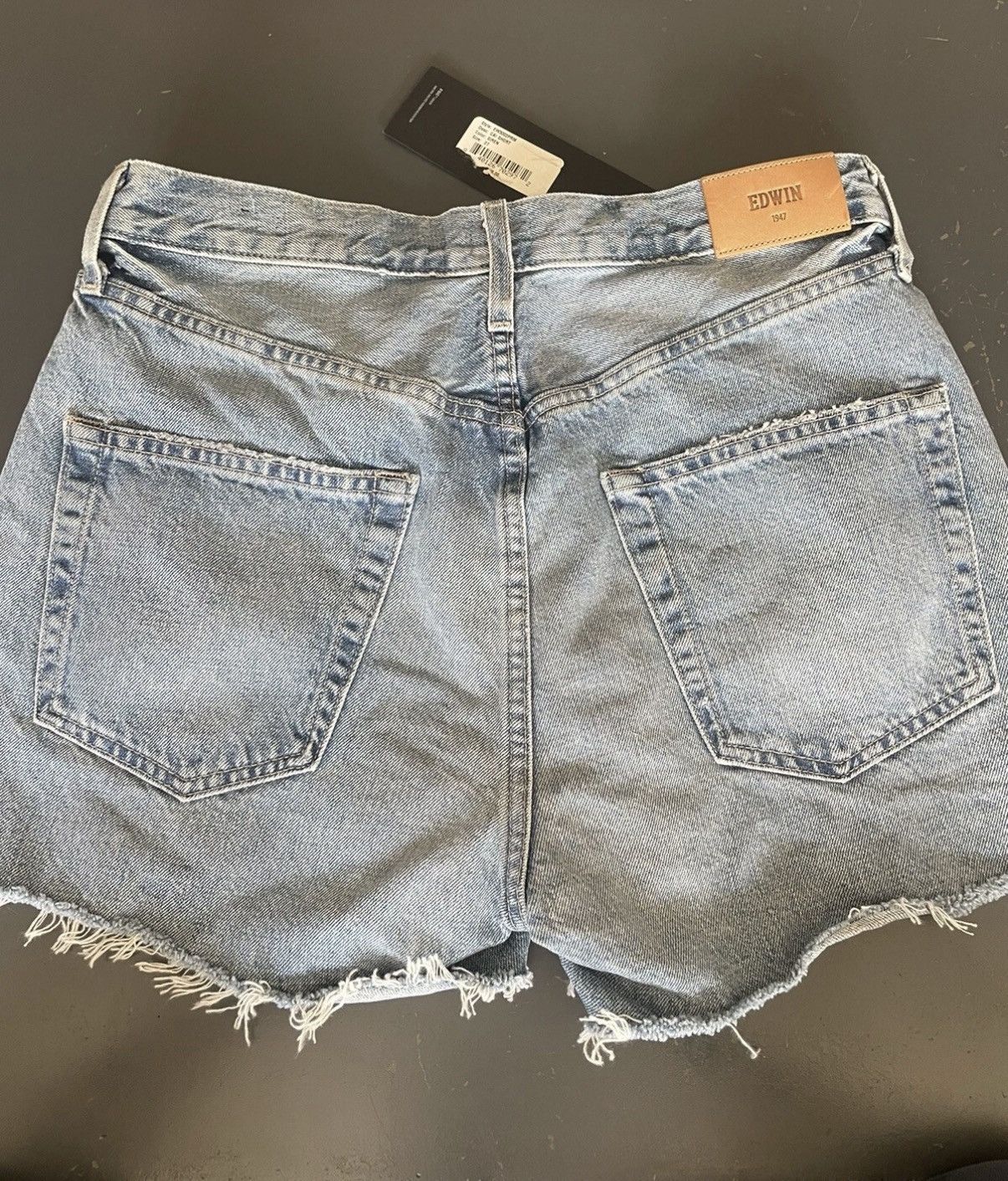 Nordstrom Cai High Waist Distressed Denim Cutoff Shorts Size US 27 - 2 Thumbnail