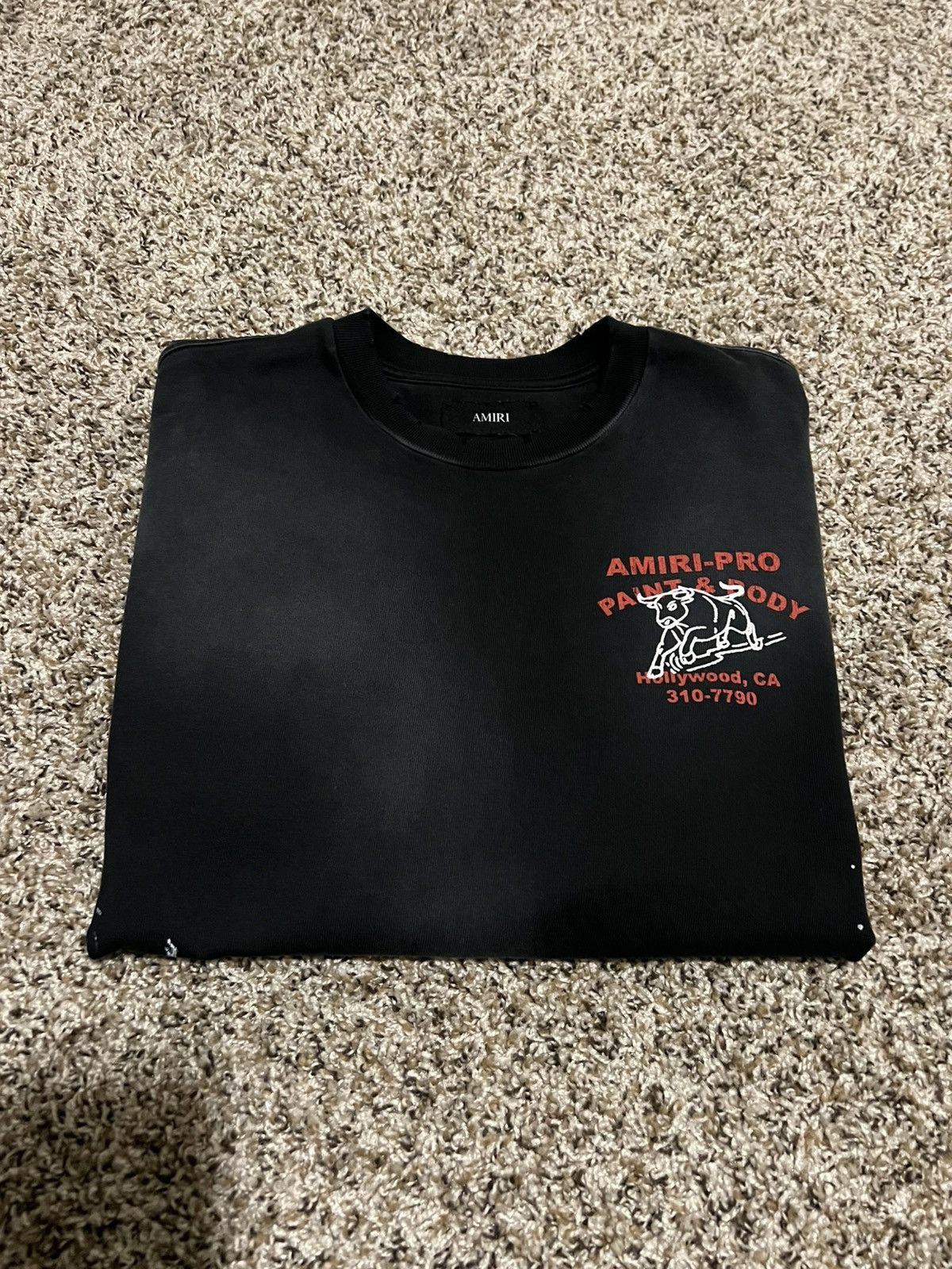 Amiri Black Amiri bull oversized tee Size US S / EU 44-46 / 1 - 1 Thumbnail