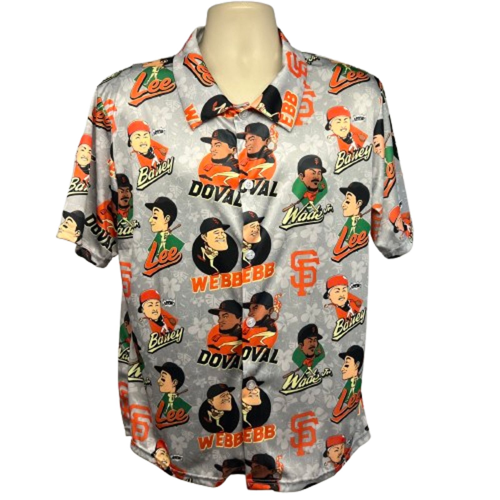 Other SF Giants MLB All Over Graphic Button Up Shirt Mens Medium Size US M / EU 48-50 / 2 - 1 Thumbnail