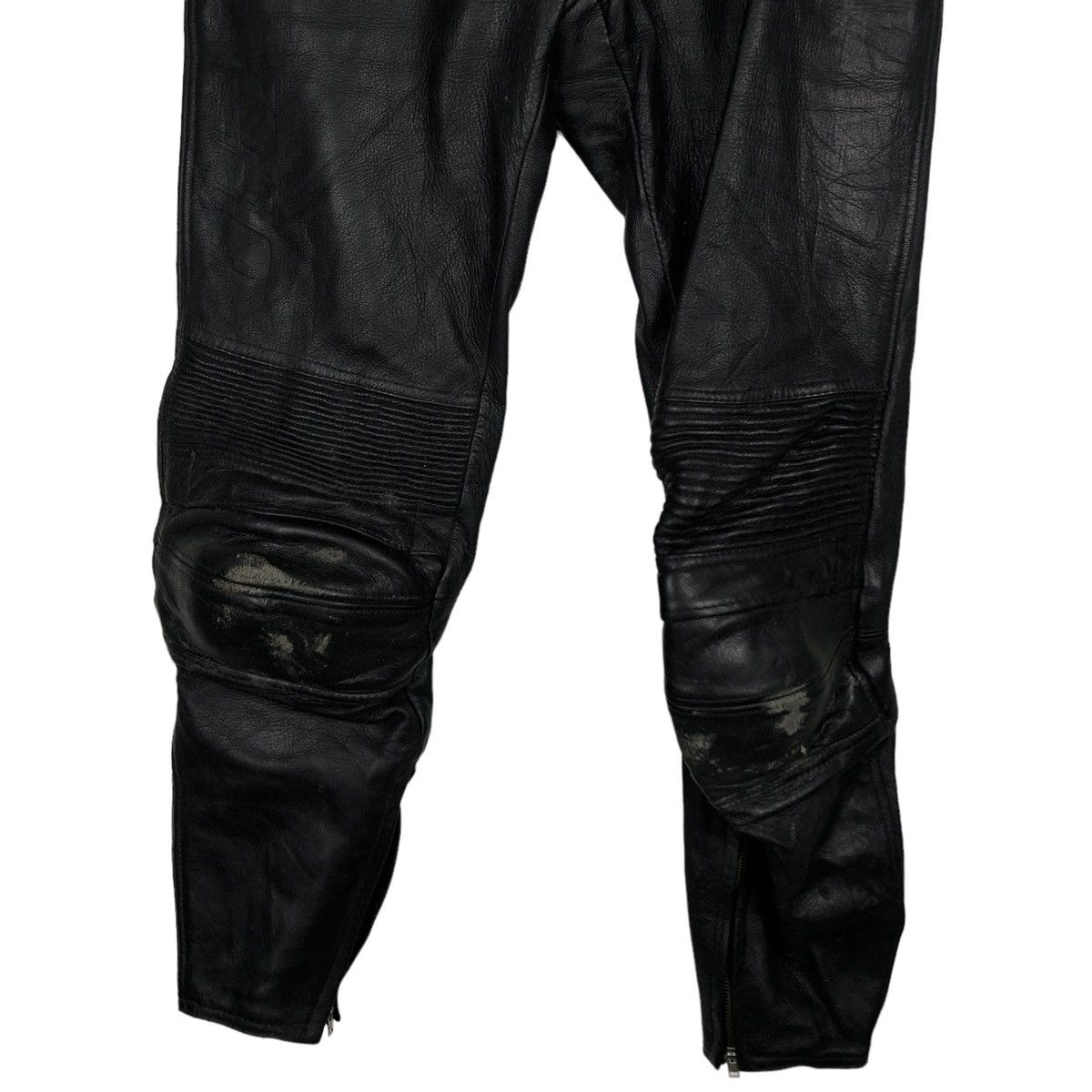Genuine Leather 🔥90’s Vtg Biker Motor Cross Leather Pants Corin Motors Japan Size US 26 / EU 42 - 5 Thumbnail