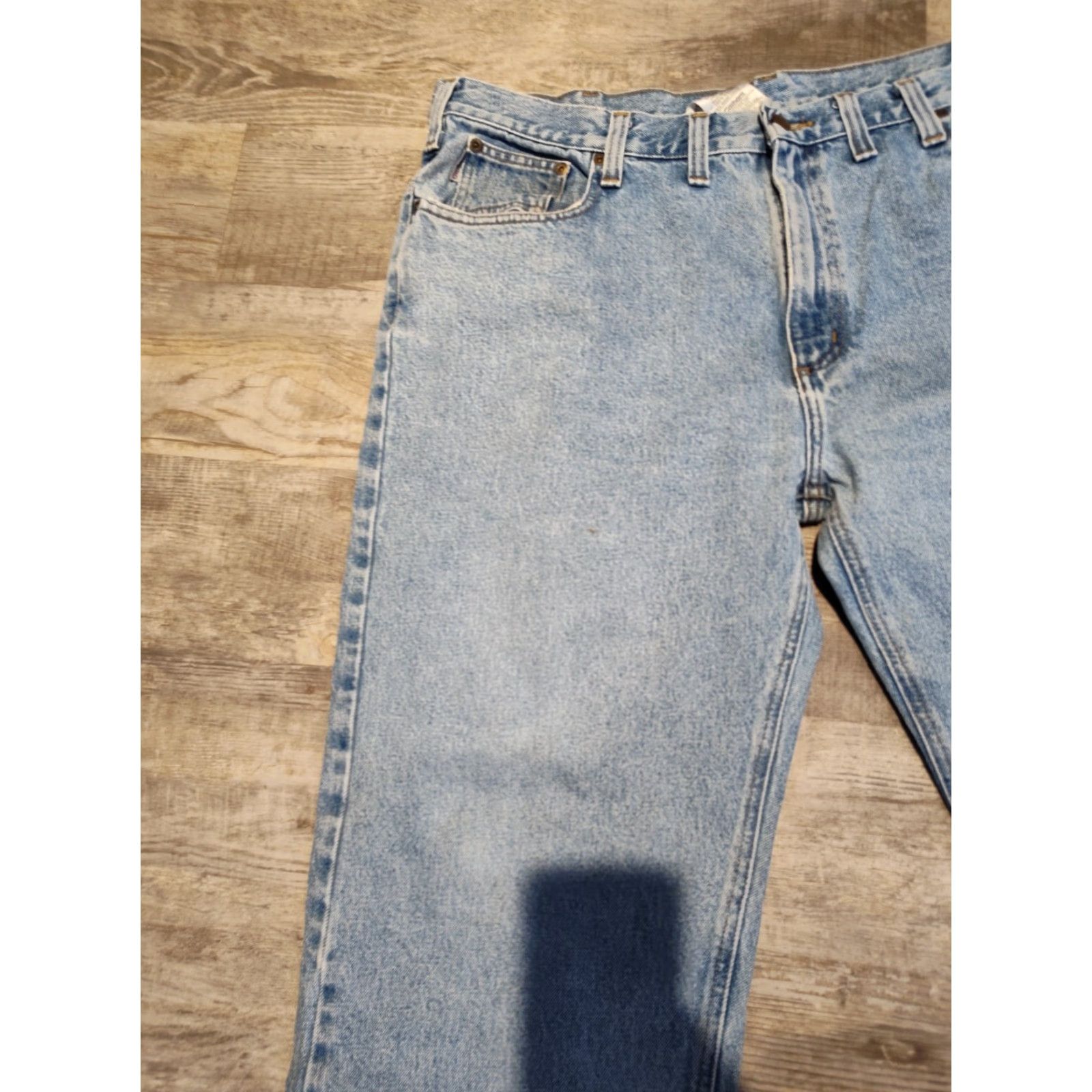 Carhartt VINTAGE Carhartt Jeans Blue Relaxed Fit Light Wash 44x30 Outdoor Mens Size US 44 / EU 60 - 6 Thumbnail