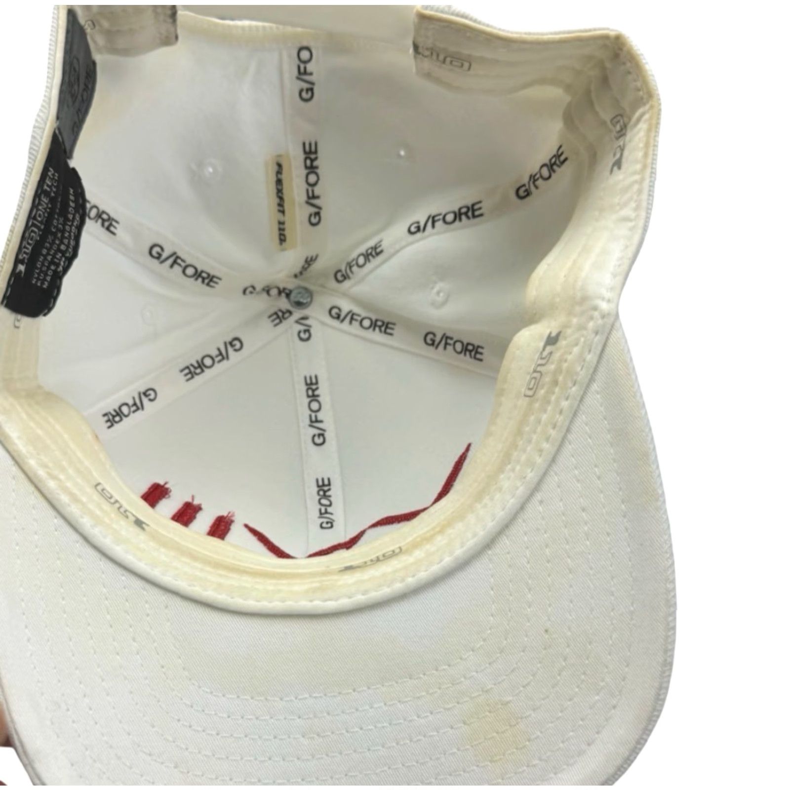 G/FORE Grove XXIII G/Fore Hat Michael Jordan Golf Snapback Cap Hat - White/Red Size ONE SIZE - 6 Thumbnail