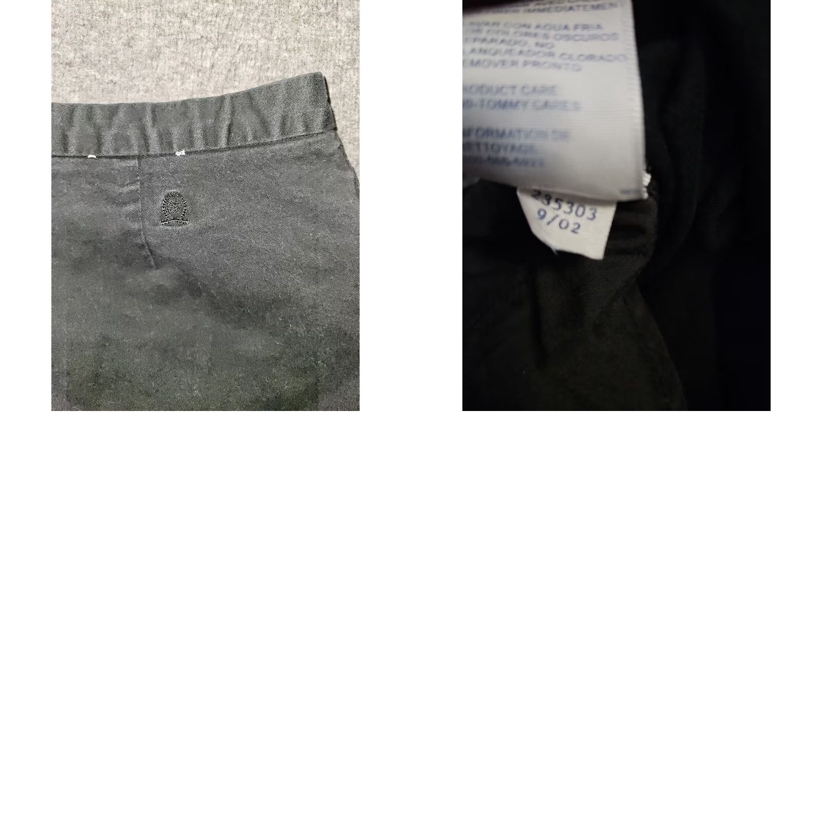 Tommy Hilfiger VINTAGE Tommy Hilfiger Chino Capris Shirt Womens 14 Navy Blue Mid Rise Y2K Workwear Size ONE SIZE - 8 Thumbnail