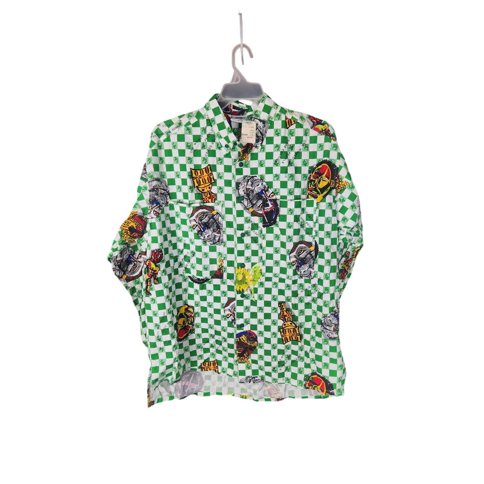 Cross Colours 90s Cross Colours long sleeve Button Down NWT men's size 2X Size US XXL / EU 58 / 5 - 1 Thumbnail