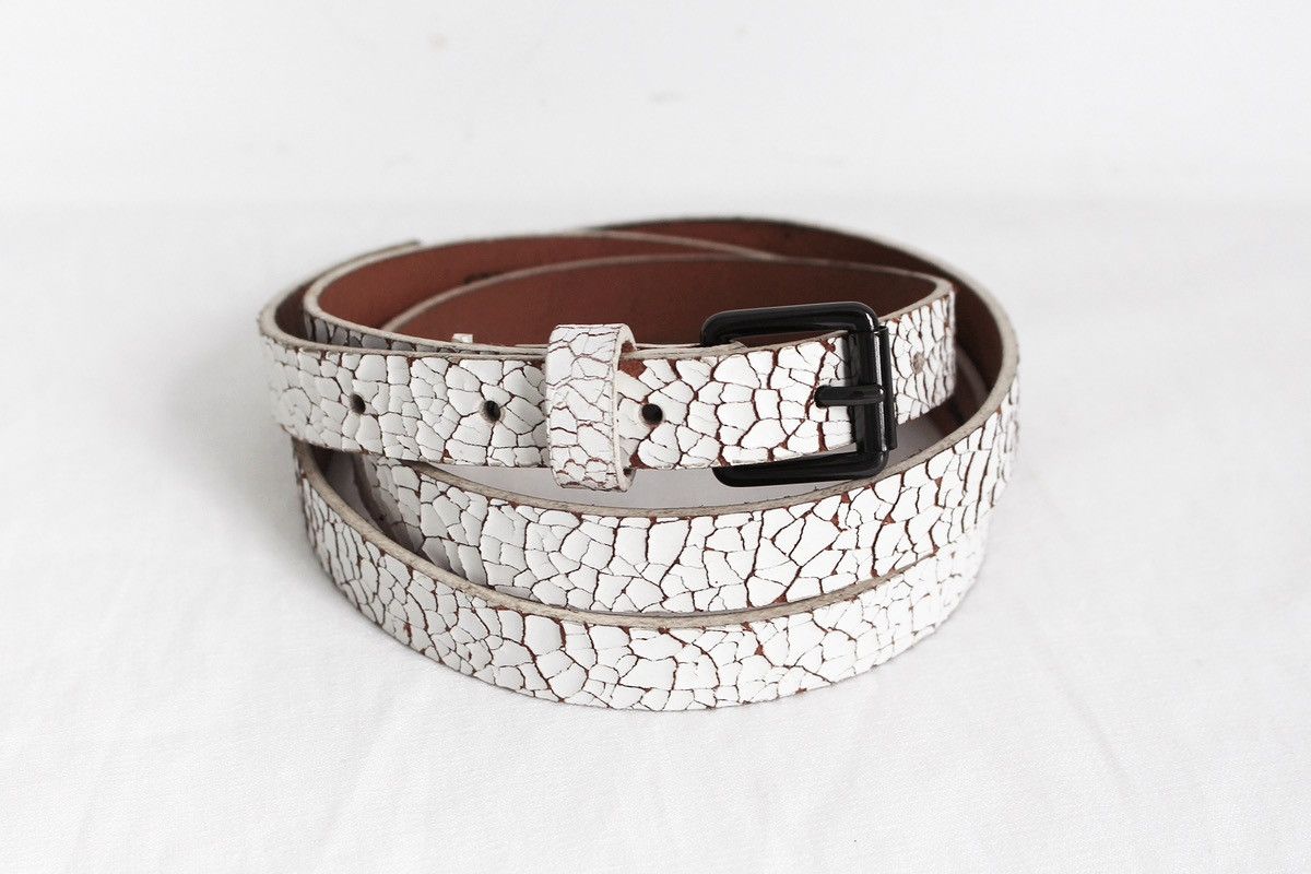 Gap × Leather SS2014 GAP Cracked Leather Belt Size ONE SIZE - 2 Thumbnail