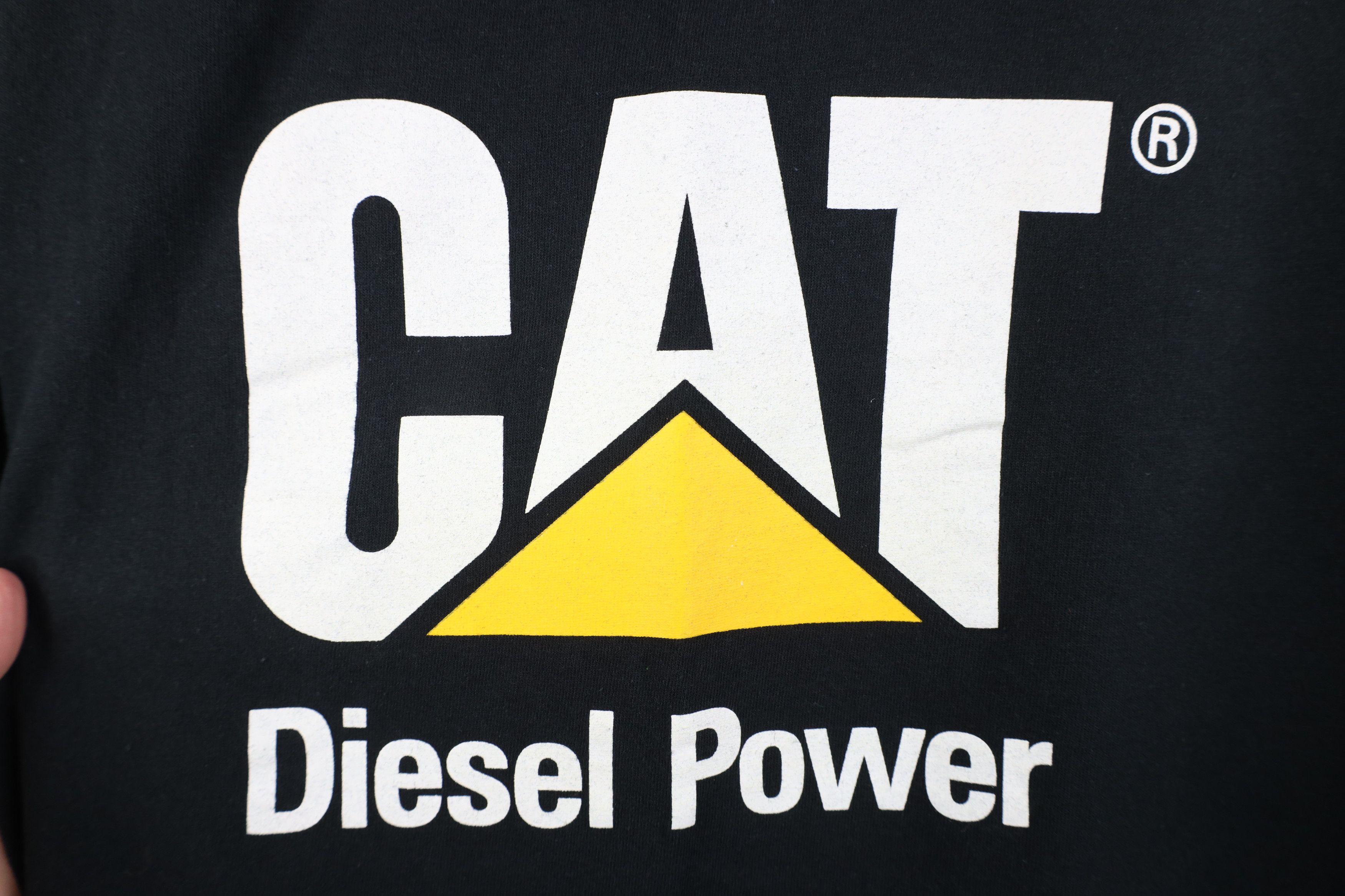 Vintage Vintage 90s Y2K Cat Caterpillar Diesel Power T-Shirt Black Size US XL / EU 56 / 4 - 4 Thumbnail