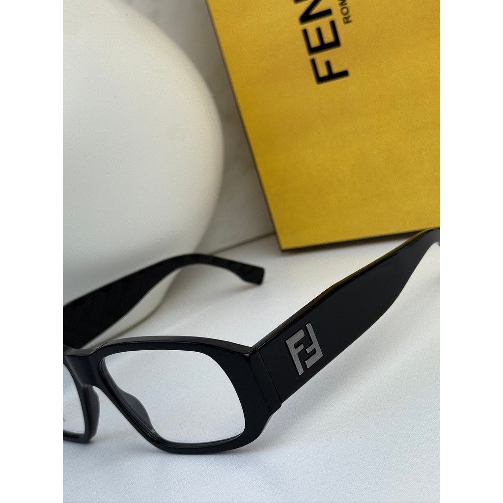 Fendi NEW Fendi FE50115I Black Eyeglasses Frames Size ONE SIZE - 2 Thumbnail