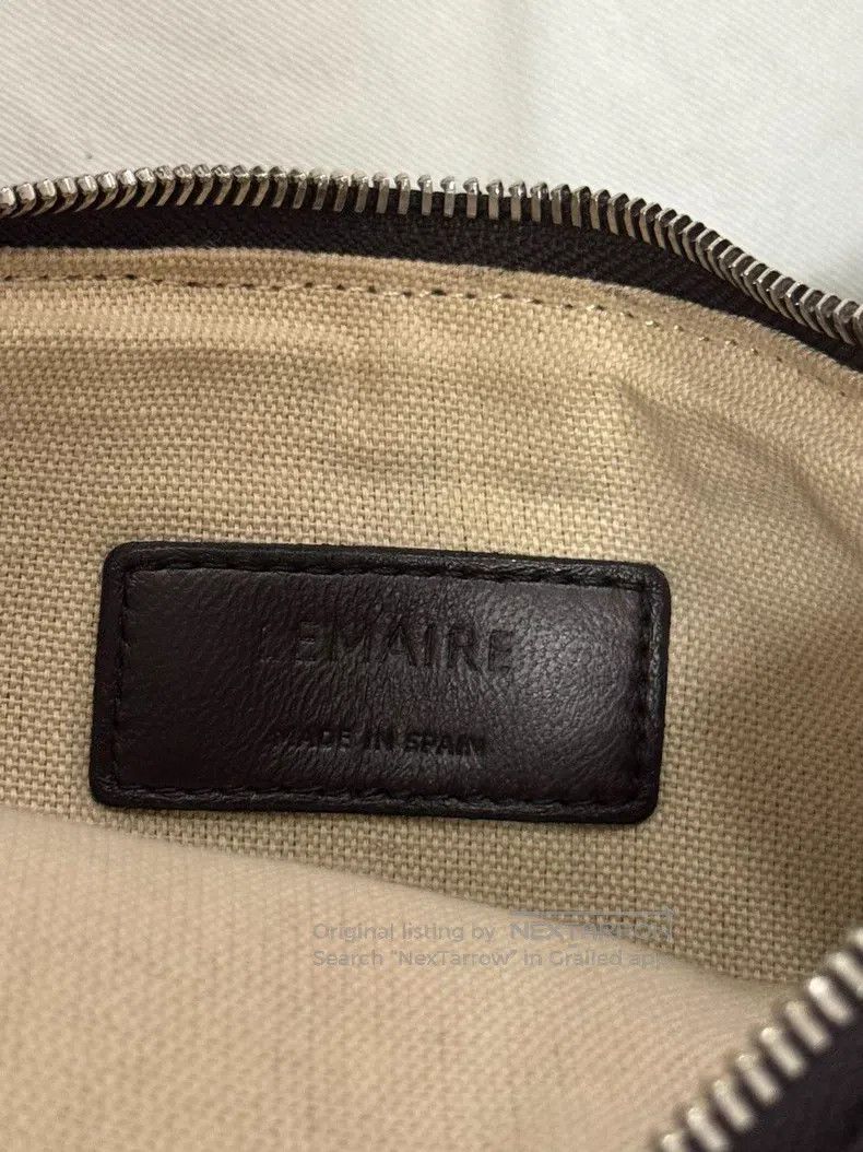 Lemaire LEMAIRE Dark chocolate brown sheepskin horn bag Size ONE SIZE - 8 Thumbnail