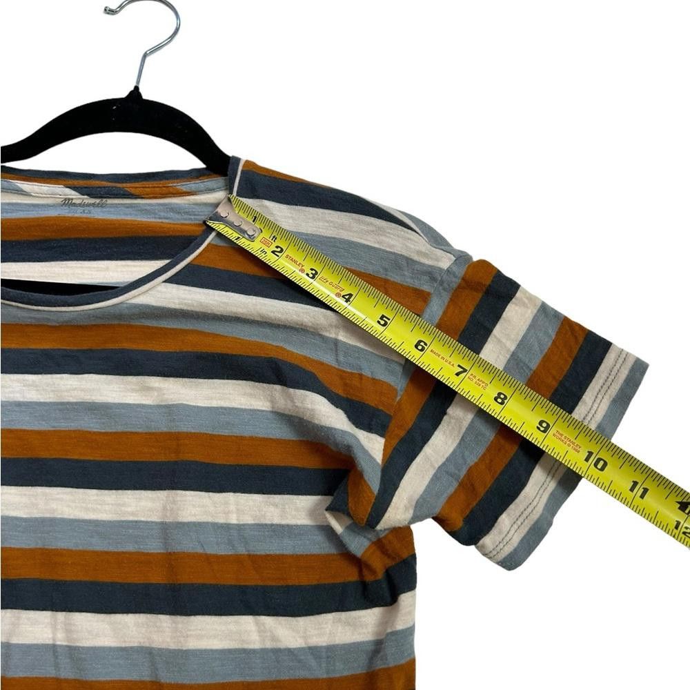 Madewell Madewell l Whisper Striped Cotton Tee XS Size XS / US 0-2 / IT 36-38 - 6 Thumbnail