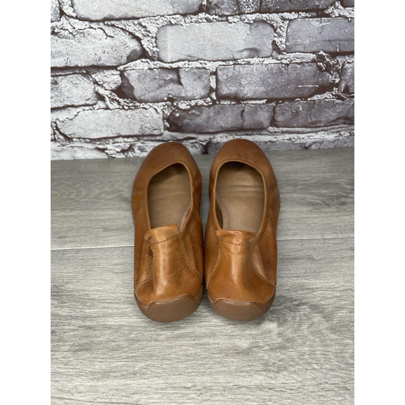 JOSEF SEIBAL Josef Seibel Fenja Brown Leather Ballerina Ballet Flats Wome Size US 9.5 / IT 39.5 - 5 Thumbnail