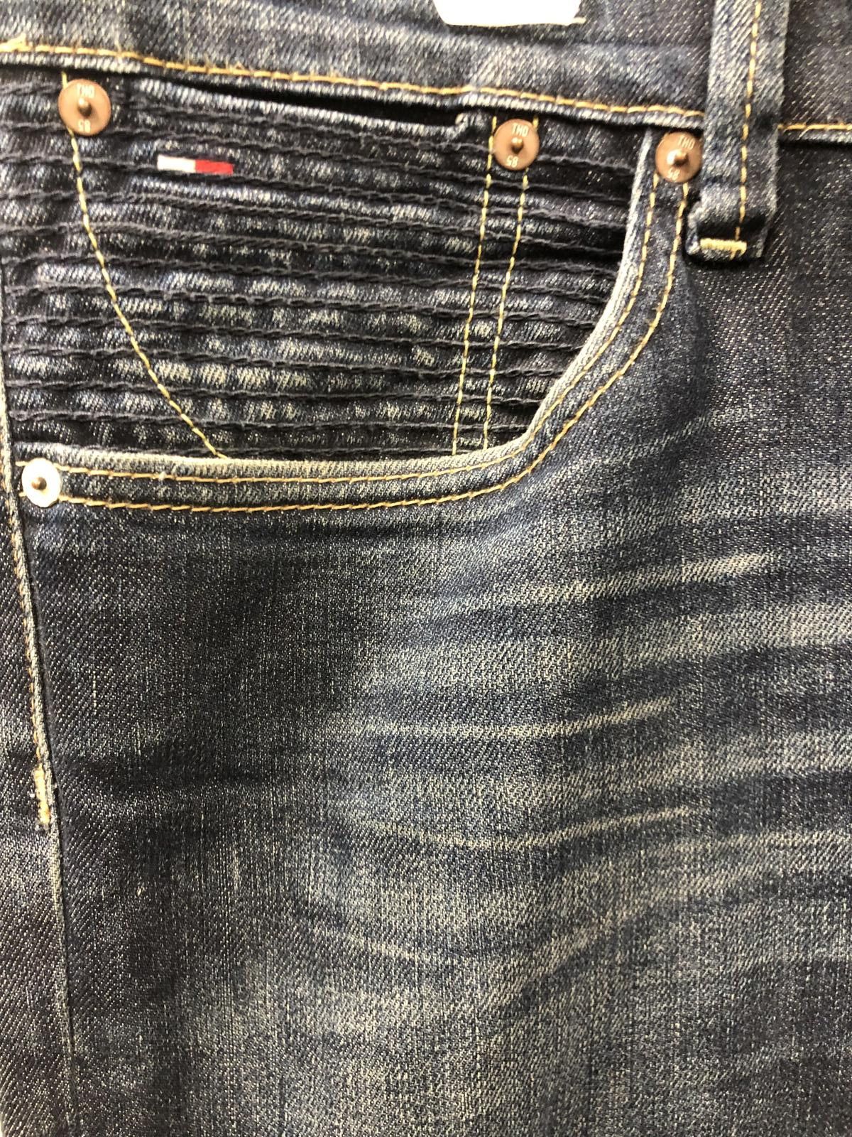 Tommy Hilfiger Tommy Hilfiger Denim Men's Slim Fit Jeans - Dark Wash Size US 34 / EU 50 - 2 Thumbnail