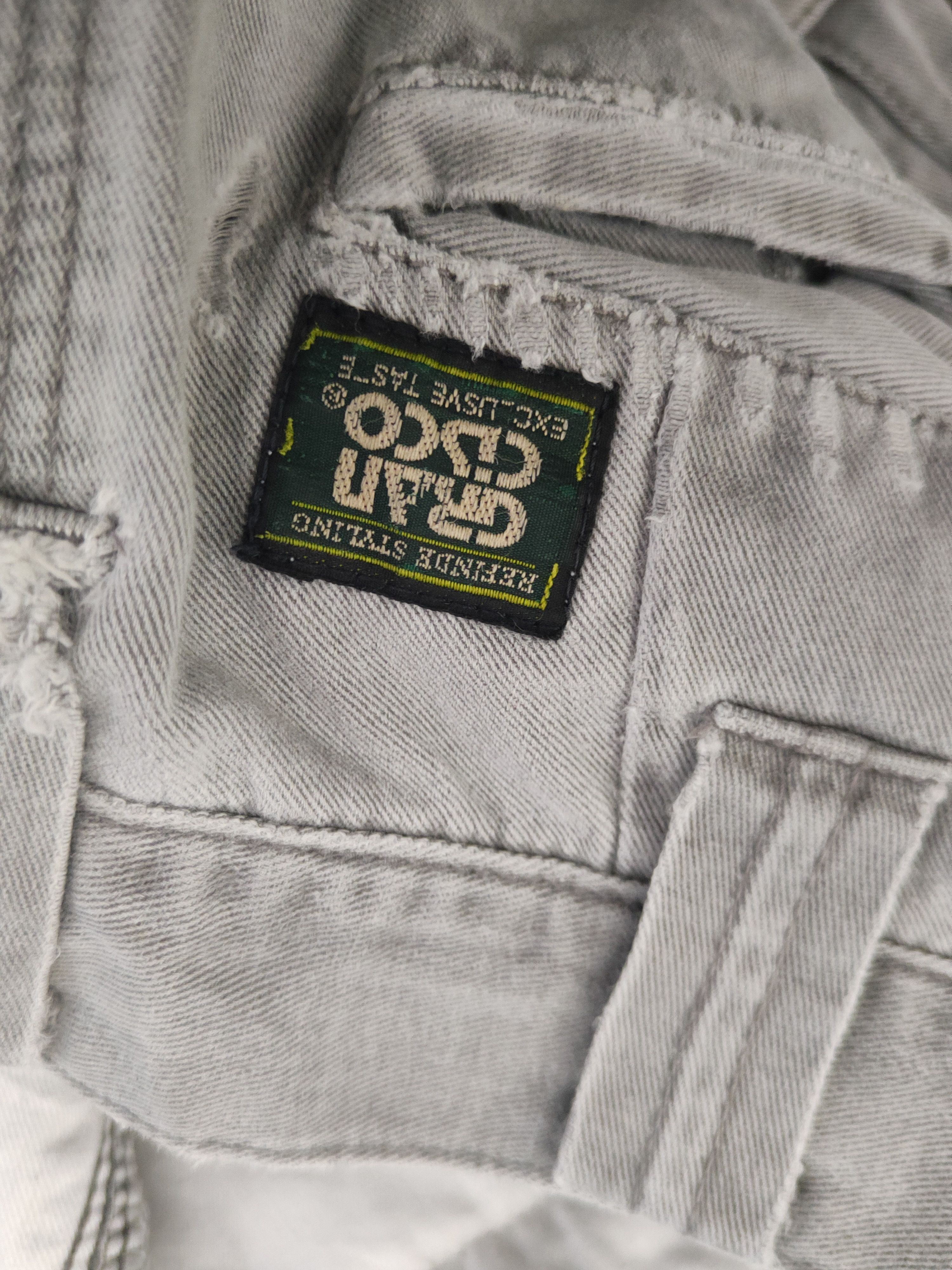 Japanese Brand DL Gran Cisco Gray Faded Multipocket Cargo Pants #46-289T Size US 27 - 14 Thumbnail