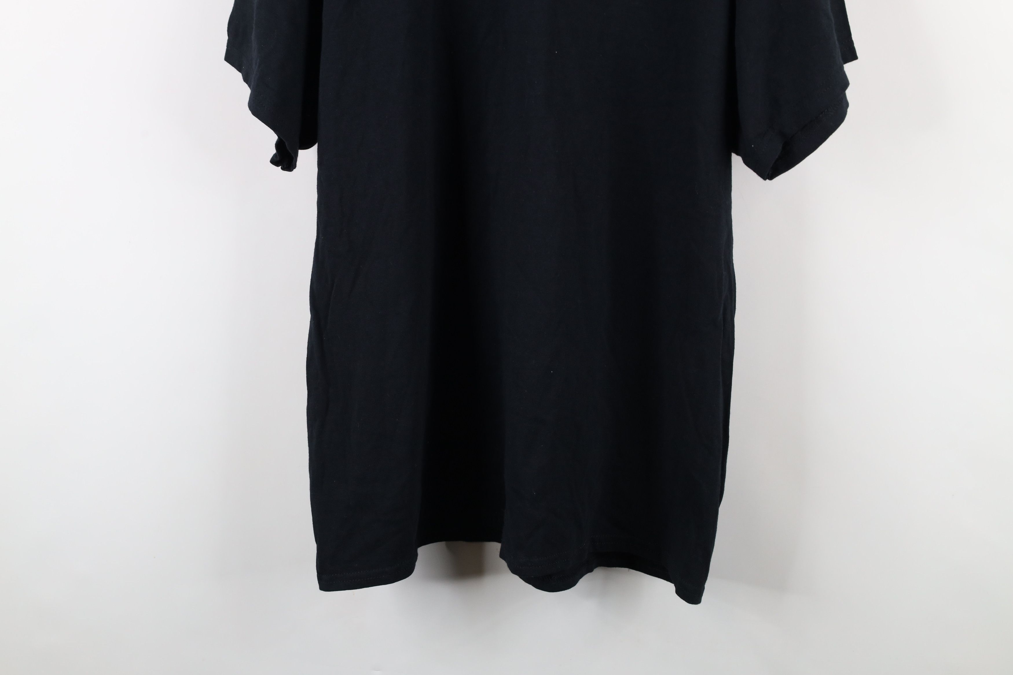 Vintage Vintage 90s Streetwear Heavyweight Cotton T-Shirt Black Size US XL / EU 56 / 4 - 3 Thumbnail