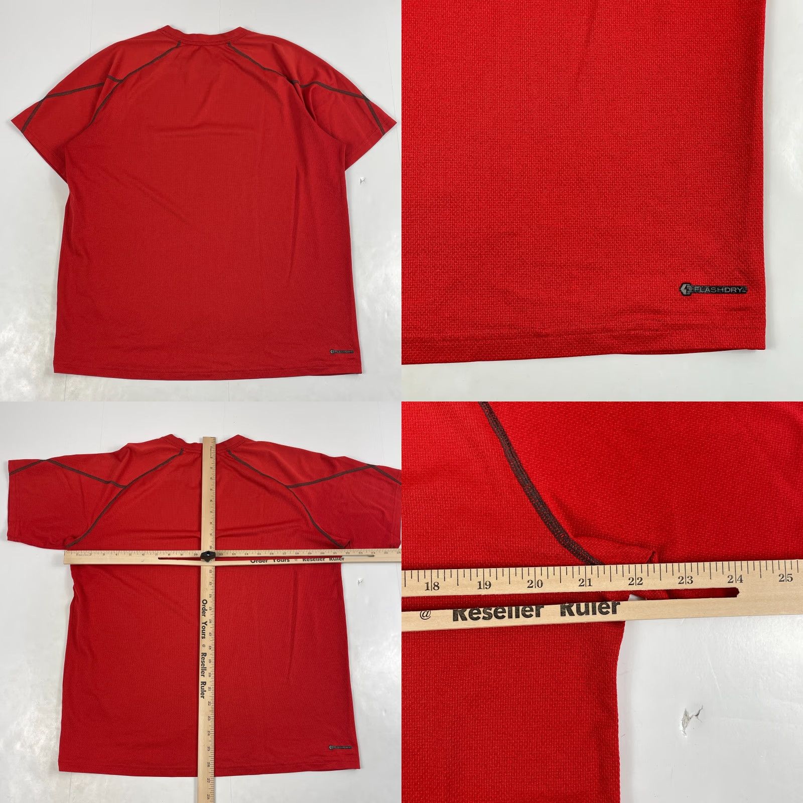The North Face VINTAGE The North Face Shirt Mens Medium Red Flashdry Short Sleeve Hiking Workout Gym Size US M / EU 48-50 / 2 - 8 Thumbnail