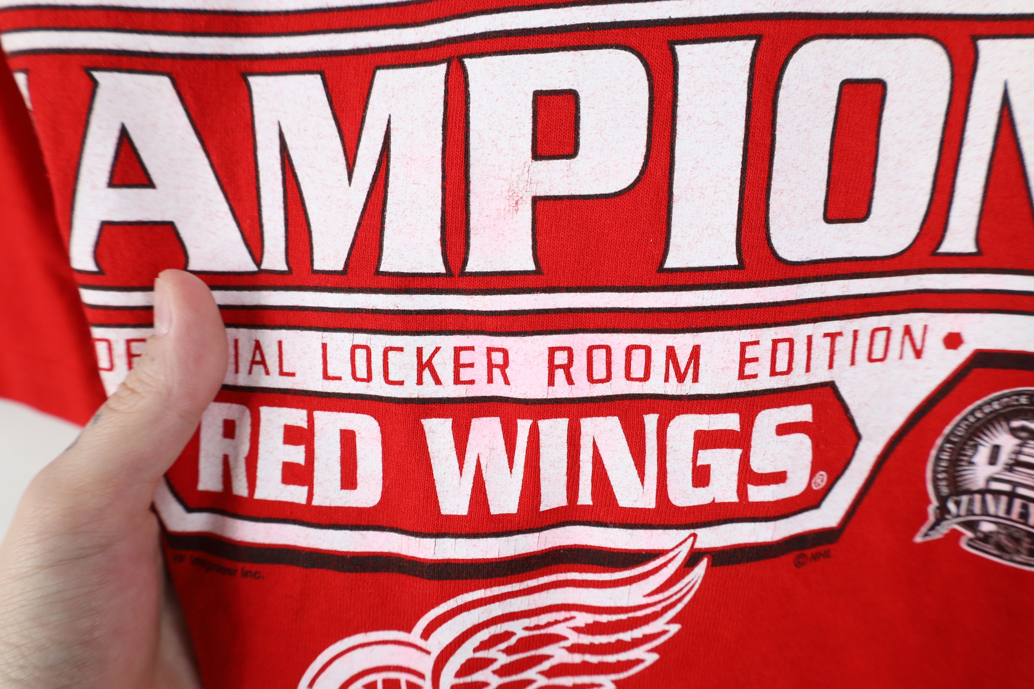 Vintage Vintage Y2K 2003 Edition Detroit Red Wings Hockey T-Shirt Size US L / EU 52-54 / 3 - 7 Thumbnail