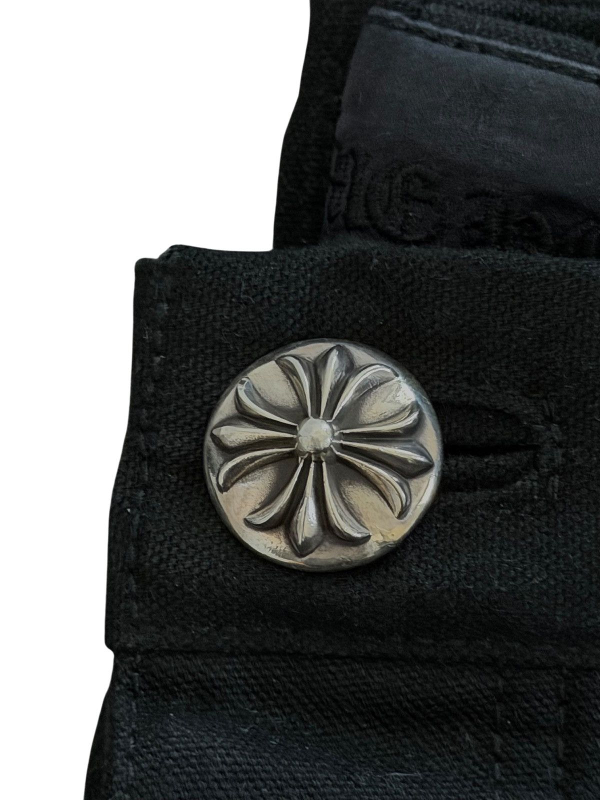 Chrome Hearts Black & Zebra Cross Patch Carpenter Jeans Size US 32 / EU 48 - 15 Thumbnail