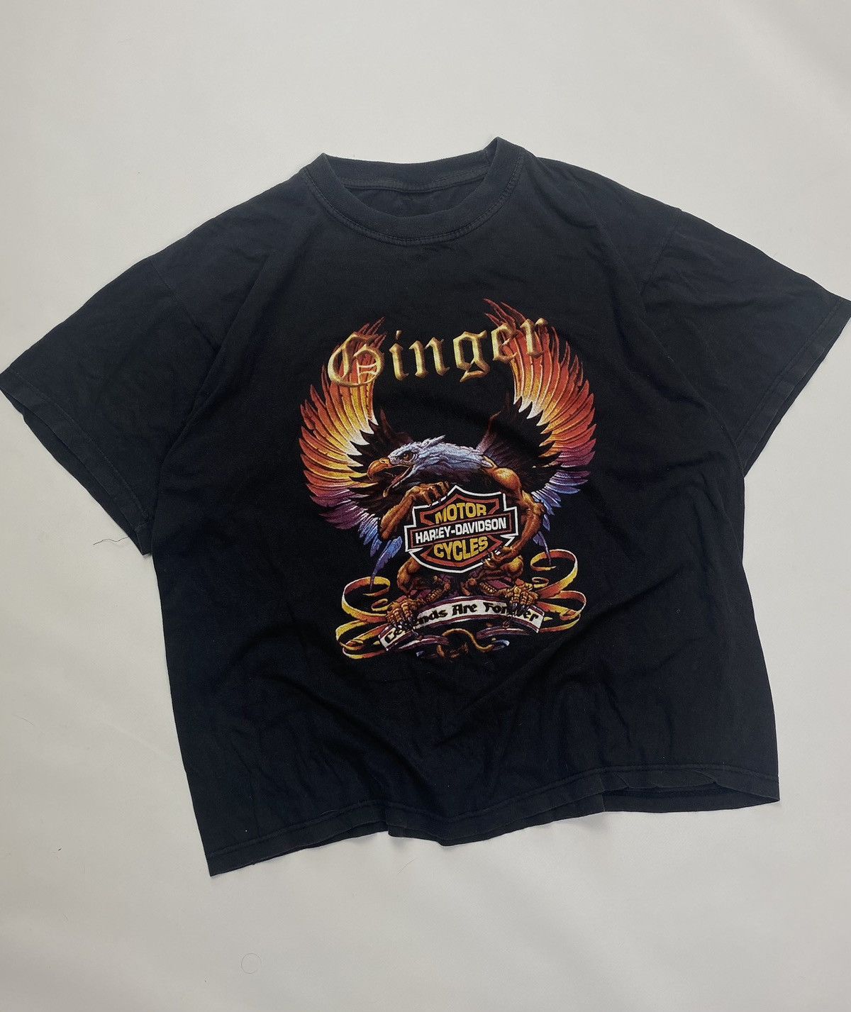 Harley Davidson 1990s Vintage Harley Davidson T Shirt Size US L / EU 52-54 / 3 - 3 Thumbnail