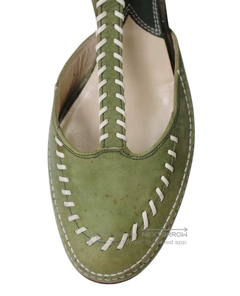 Vivienne Westwood Vivienne Westwood Acquired Soles Green Stitch Heels Size US 5.5 / IT 35.5 - 8 Thumbnail