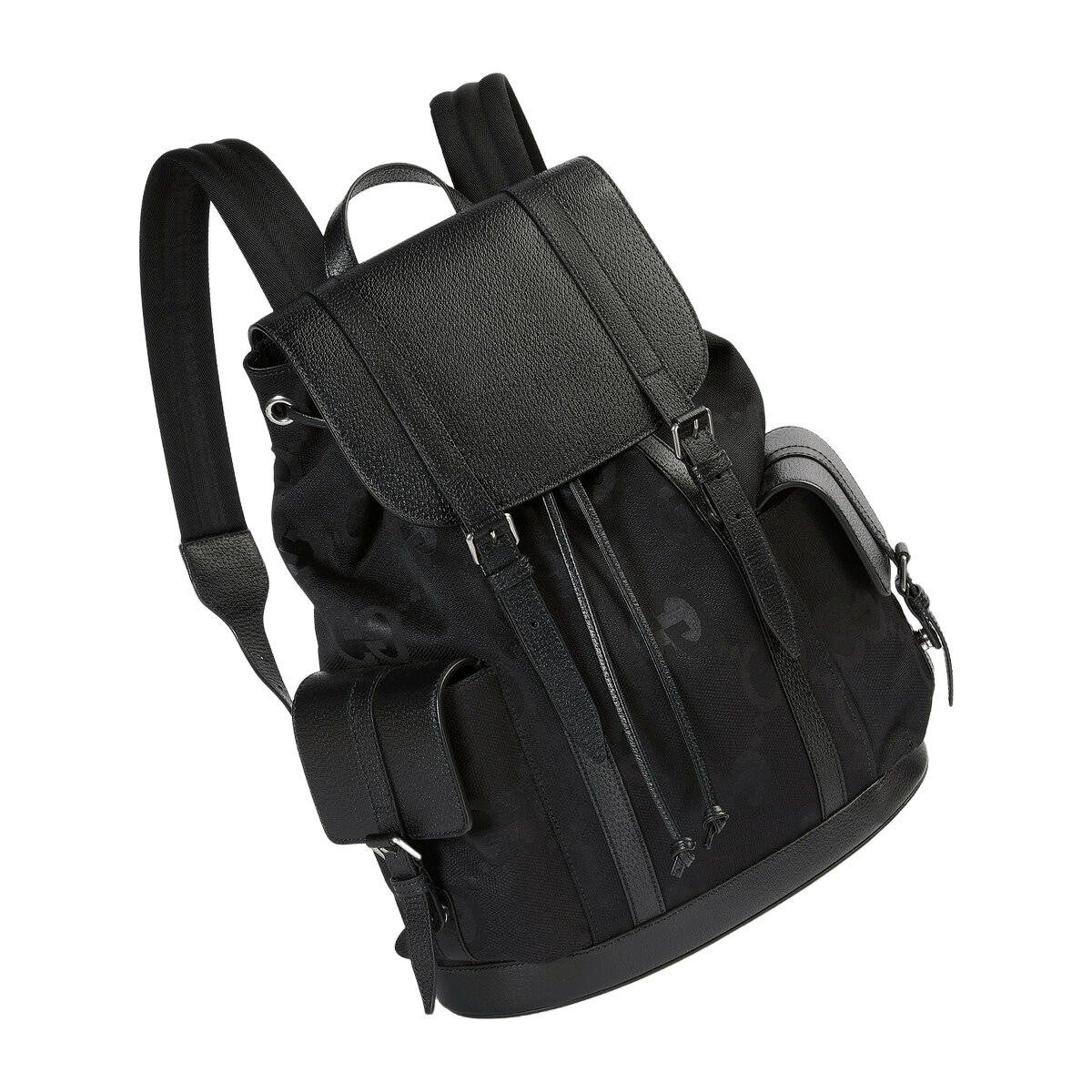Gucci GUCCI $3100 Black Jumbo GG Canvas Backpack New & Authentic Size ONE SIZE - 2 Thumbnail