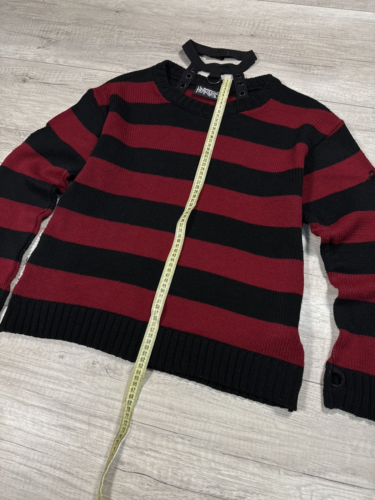Japanese Brand Heartless Gothic Sweater Ifsixwasnine LGB Nirvana Style Y2K Size US M / EU 48-50 / 2 - 9 Thumbnail