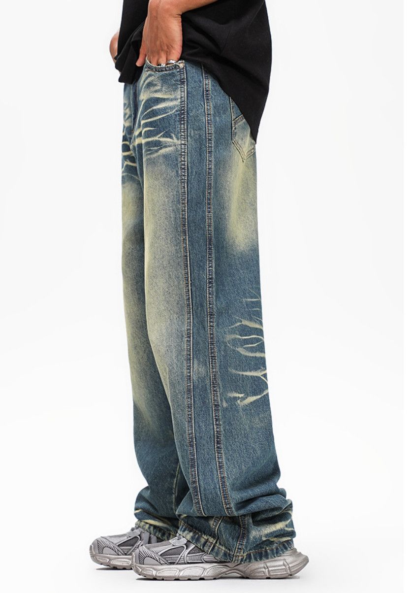 Japanese Brand × Jean Washed vintage loose micro flare jeans Size US 32 / EU 48 - 4 Thumbnail