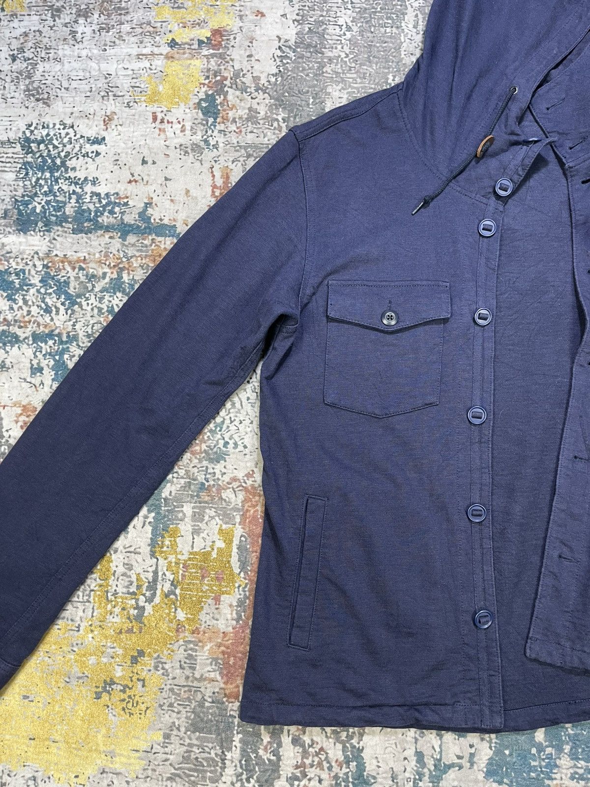 Beams Plus Beams Navy Hooded Cotton Jacket Size US M / EU 48-50 / 2 - 6 Thumbnail