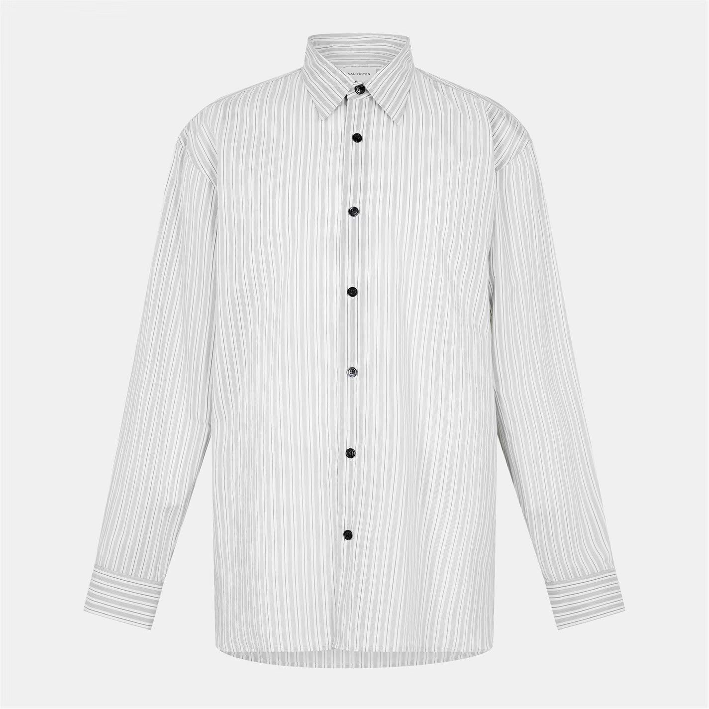 Dries Van Noten o1g2r1mq0426 Croom Shirt in Light Grey Size US L / EU 52-54 / 3 - 1 Thumbnail