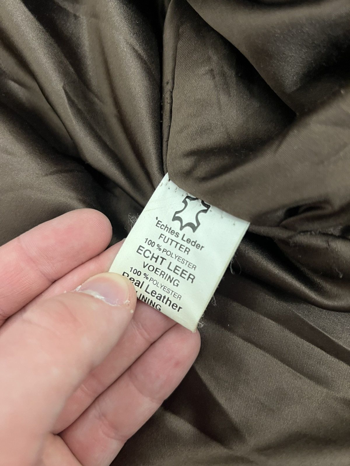 RARE 90s Archive Armani Jeans Flight Pilot Leather Bomber