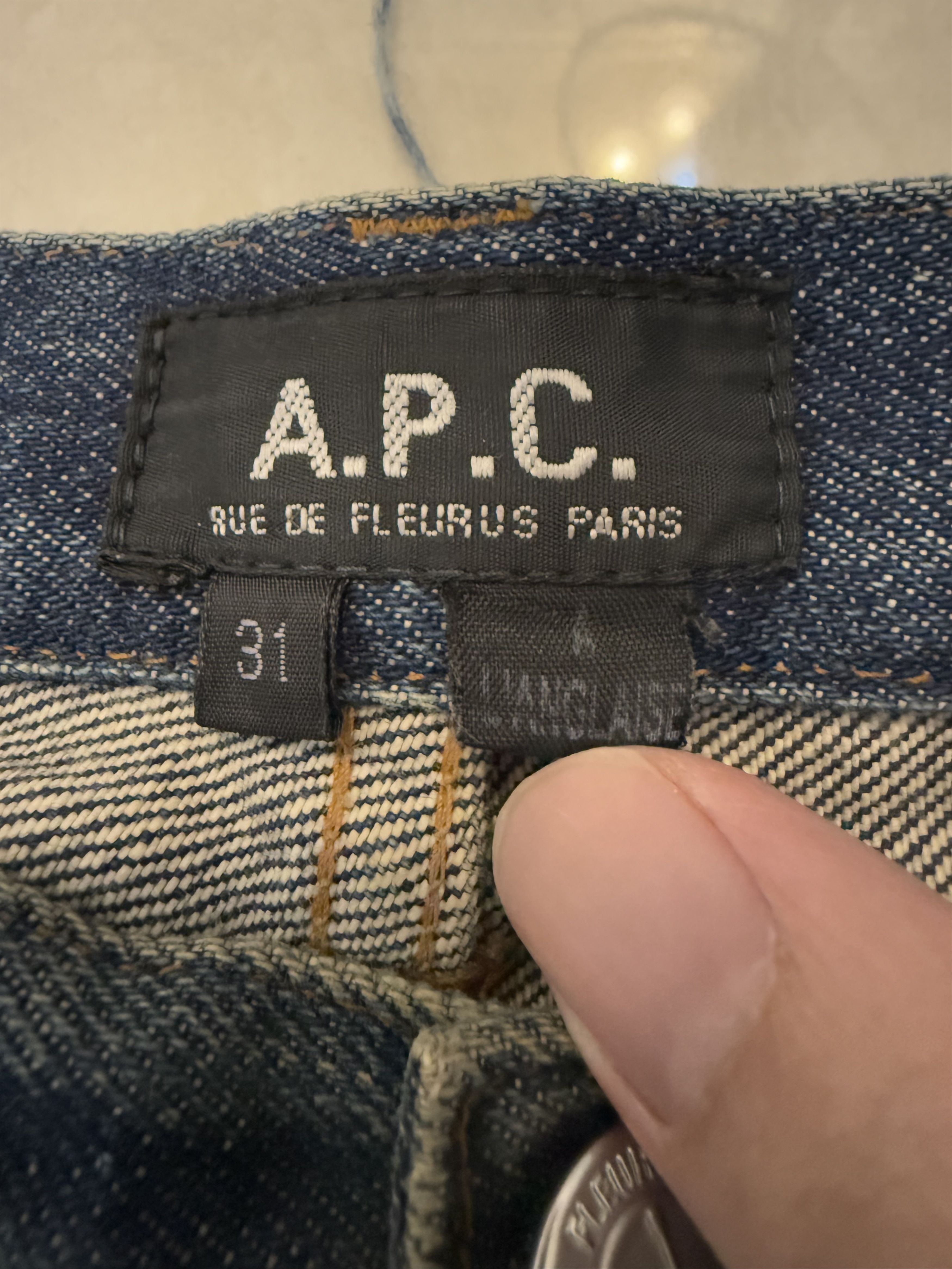 A.P.C. Distressed A.P.C. L'ANGLAISE Selvedge Denim Made in Japan Size US 31 - 3 Thumbnail