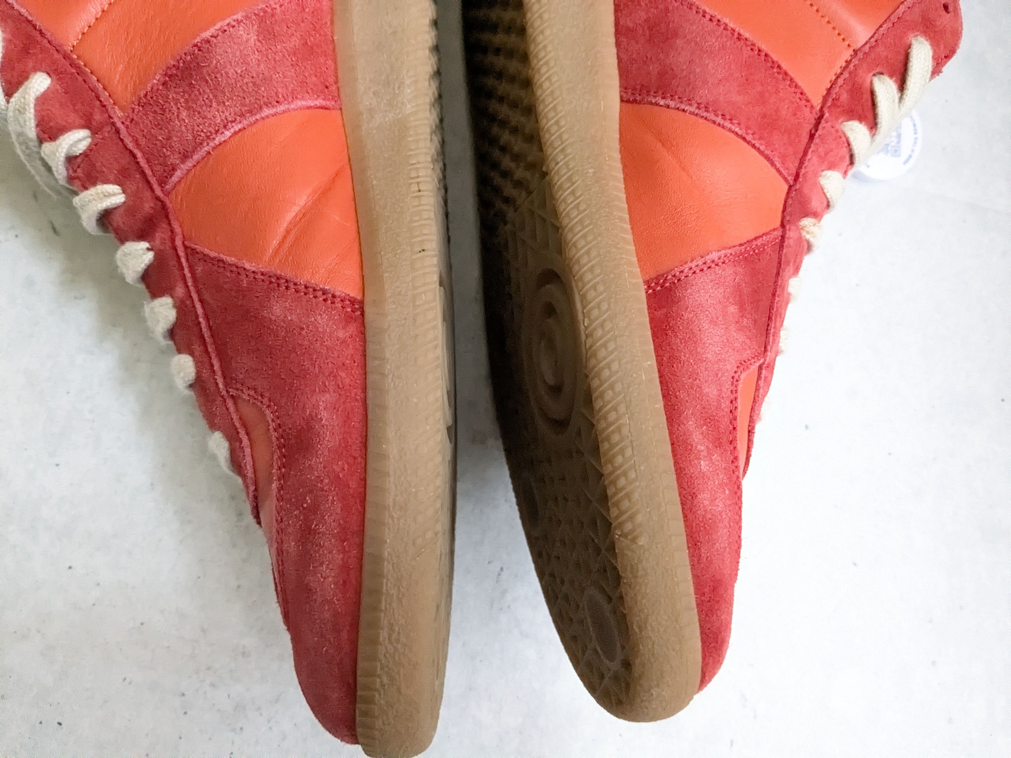 Maison Margiela Maison Margiela Replica GAT Red Orange 11 44 High Tops Size US 11 / EU 44 - 10 Thumbnail