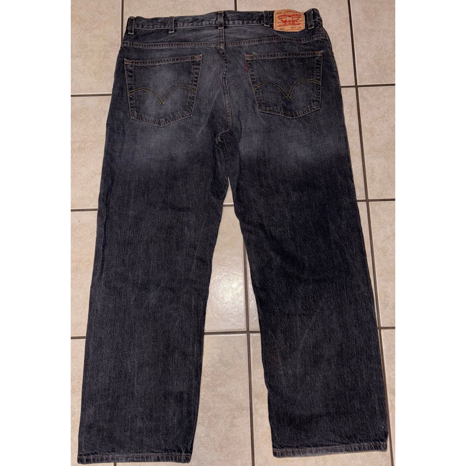 Levi's Levis jeans black fade 559 y2K size 40 L 30 Size US 40 / EU 56 - 4 Thumbnail