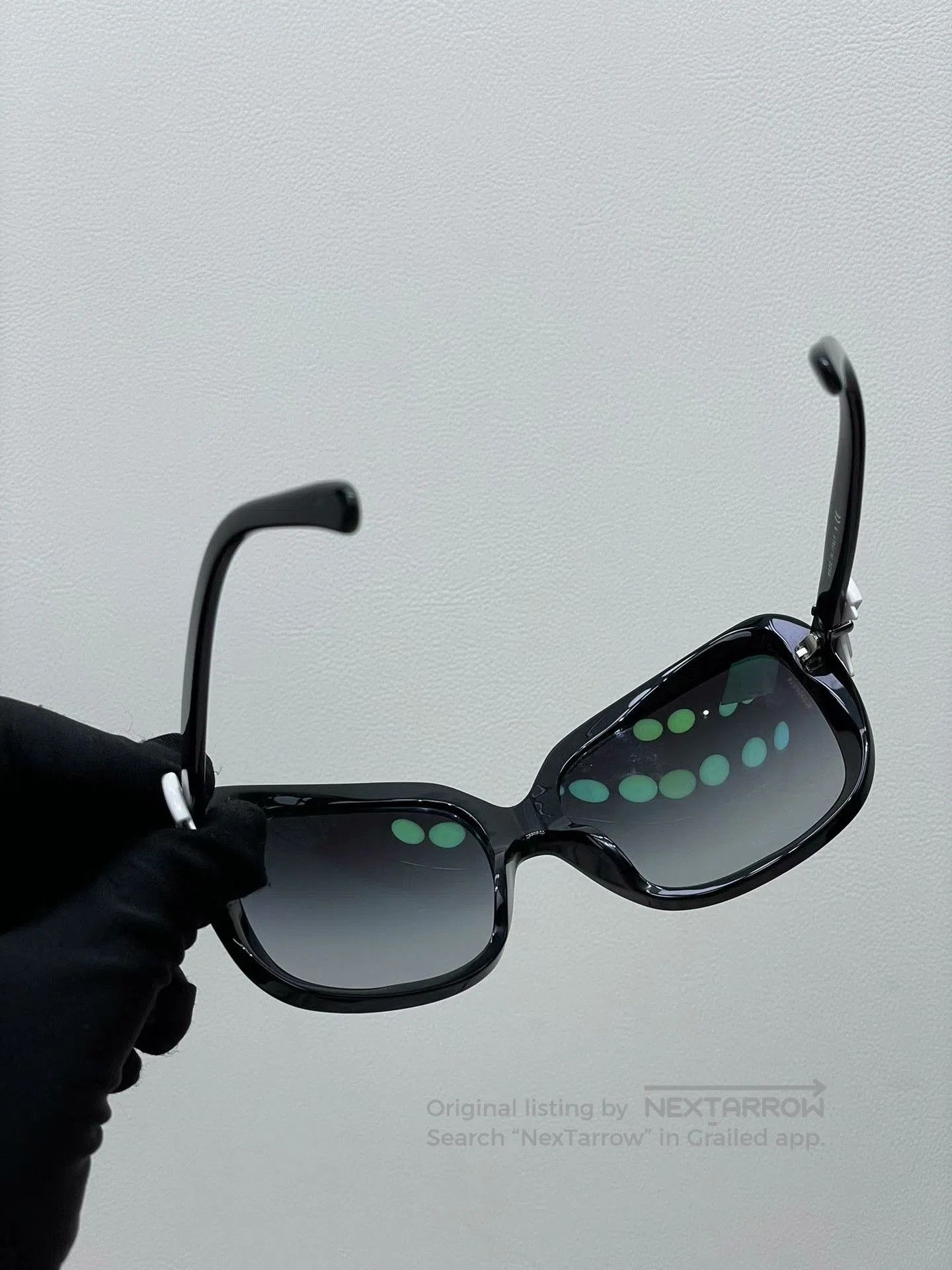 Chanel Chanel White Bow Logo Glasses. Size ONE SIZE - 4 Thumbnail