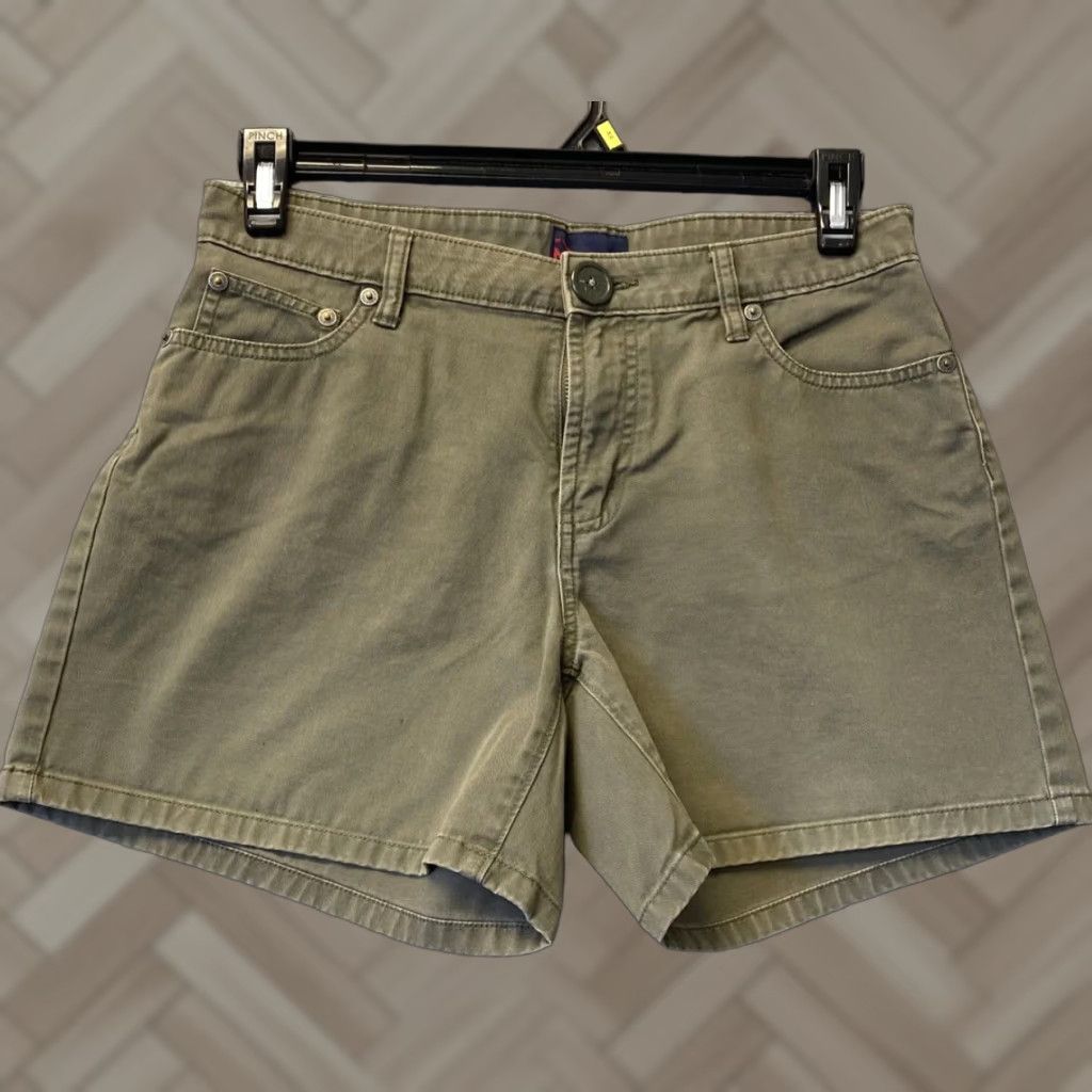 Nautica Nautica Jeans Co. Women's Shorts Size 6 Green 100% Cotton Denim Size 28" / US 6 / IT 42 - 1 Thumbnail
