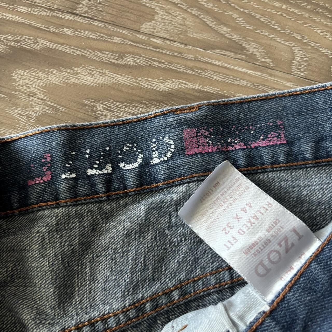 Japanese Brand Crazy Vintage Y2K/2000s Baggy Grunge Skater Denim Jeans! 42x32 Size US 42 / EU 58 - 8 Thumbnail